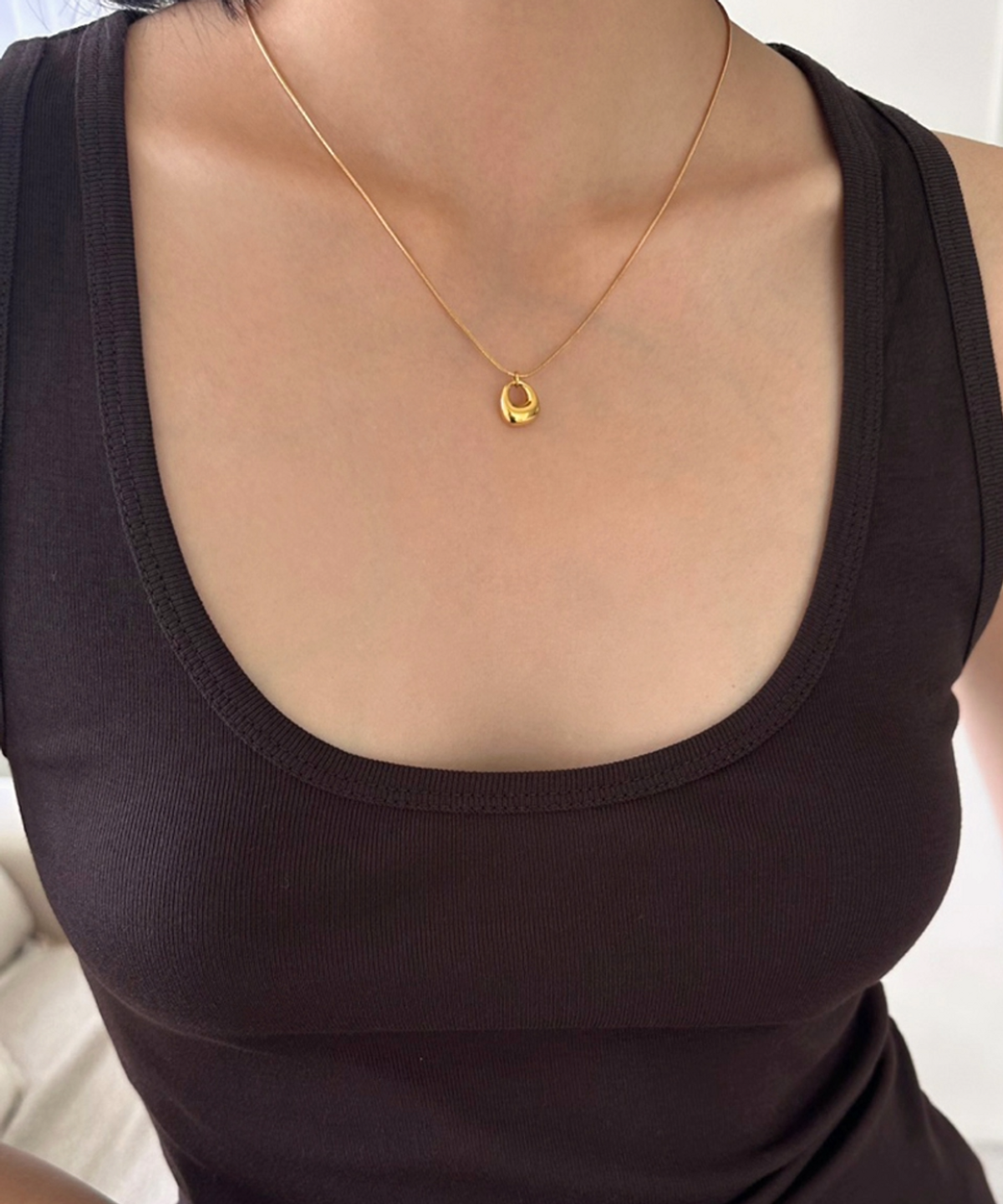 판타스틱 플래닛(FANTASTIC PLANET) bag snake chain necklace (2colors)