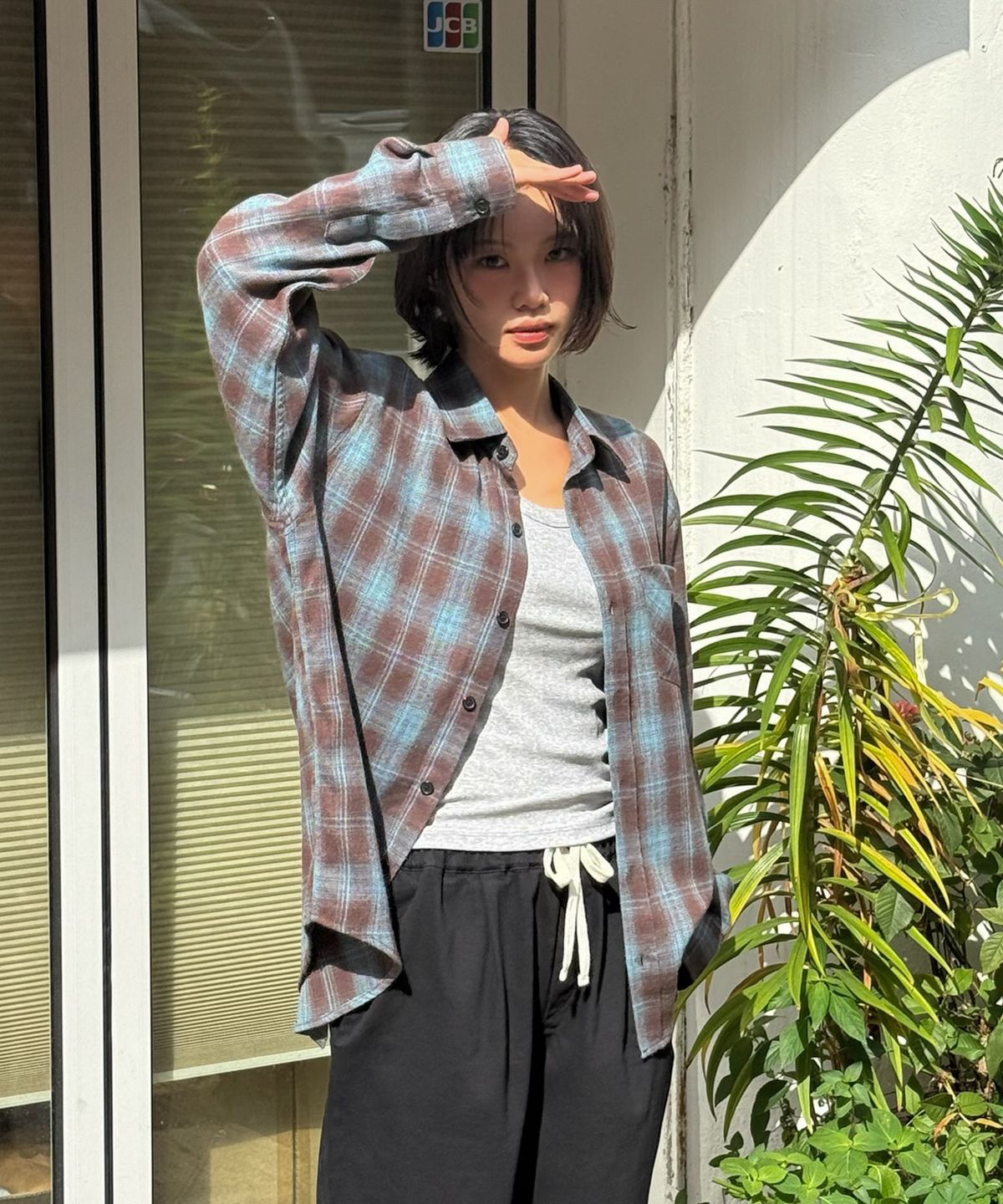 아모우(AMOU) AMOU Core Flannel Shirts BROWN