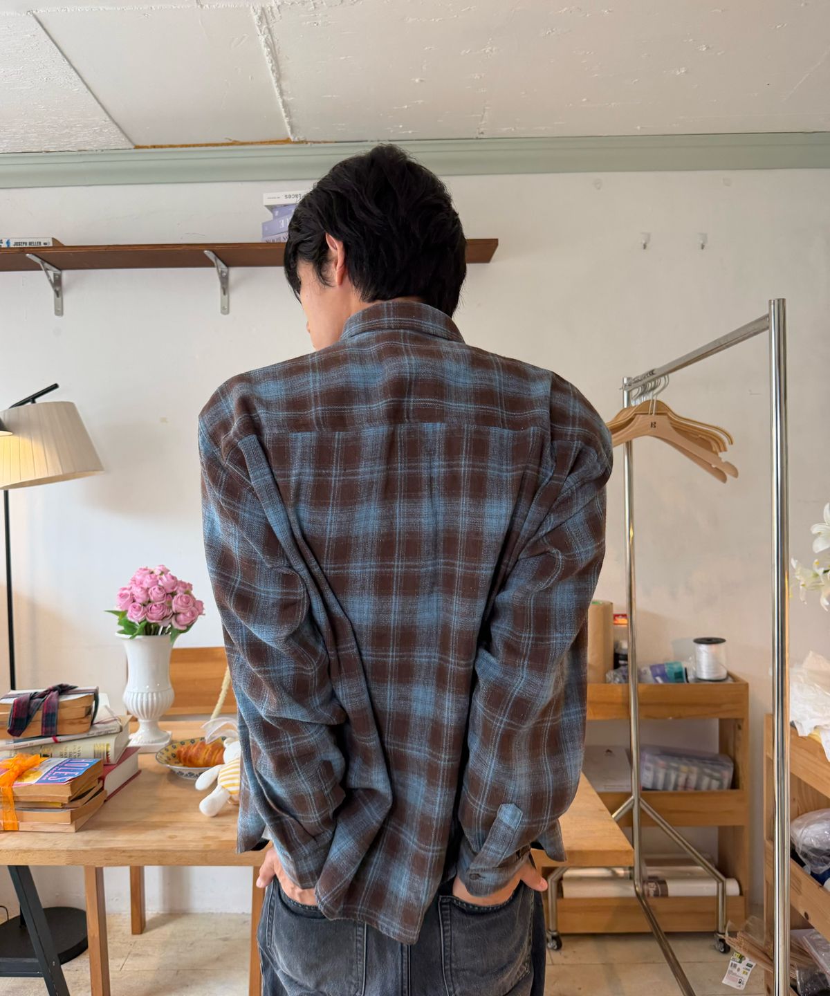 아모우(AMOU) AMOU Core Flannel Shirts BROWN