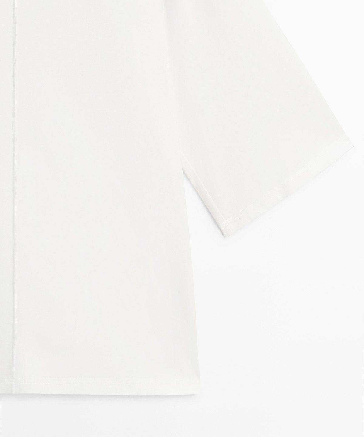 마시모두띠(MASSIMO DUTTI) 100% 코튼 솔기 반팔 티셔츠