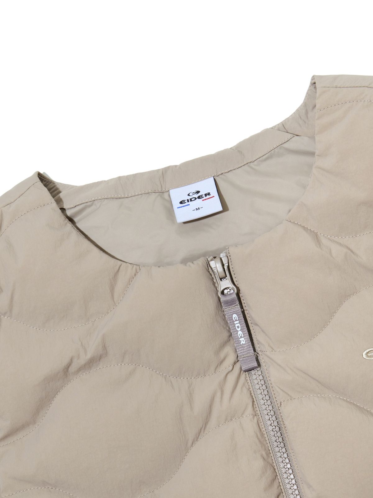 아이더(EIDER) POP 남성 U넥 경량 패딩 베스트_MID BEIGE