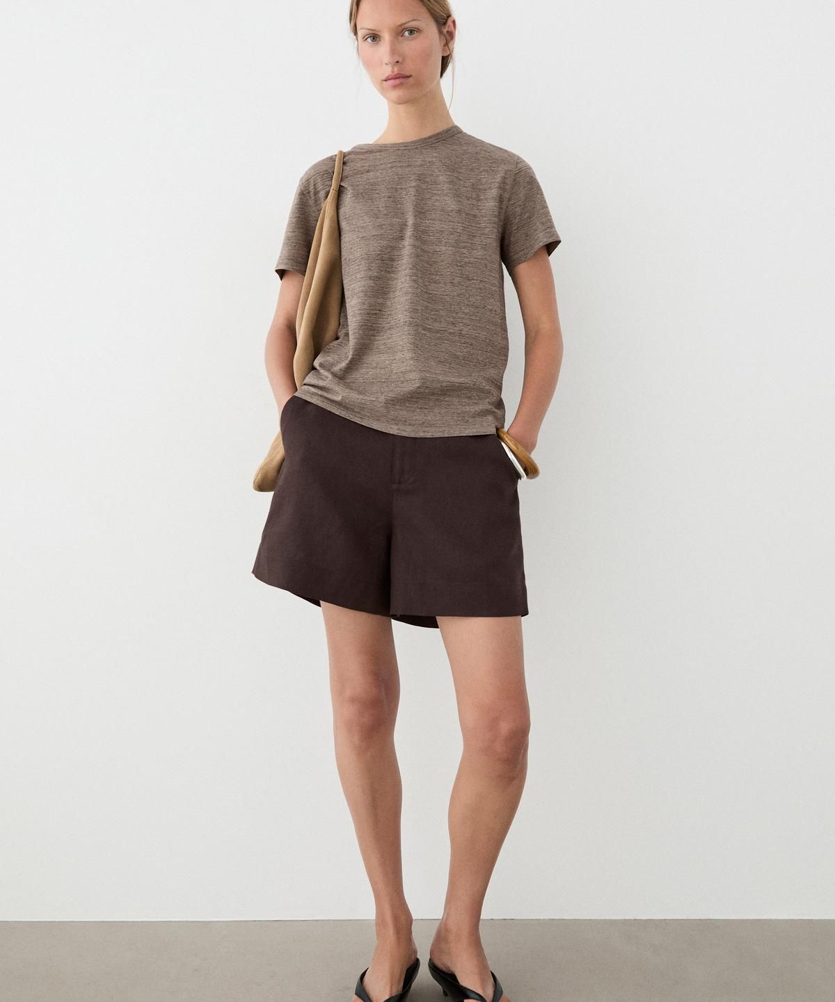 마시모두띠(MASSIMO DUTTI) 100% 코튼 반팔 티셔츠