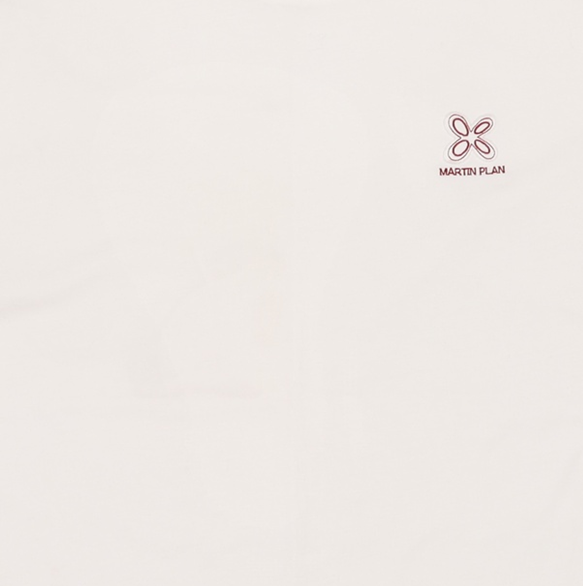 마틴플랜(MARTIN PLAN) Daily Supima Logo Half T- WHITE 95