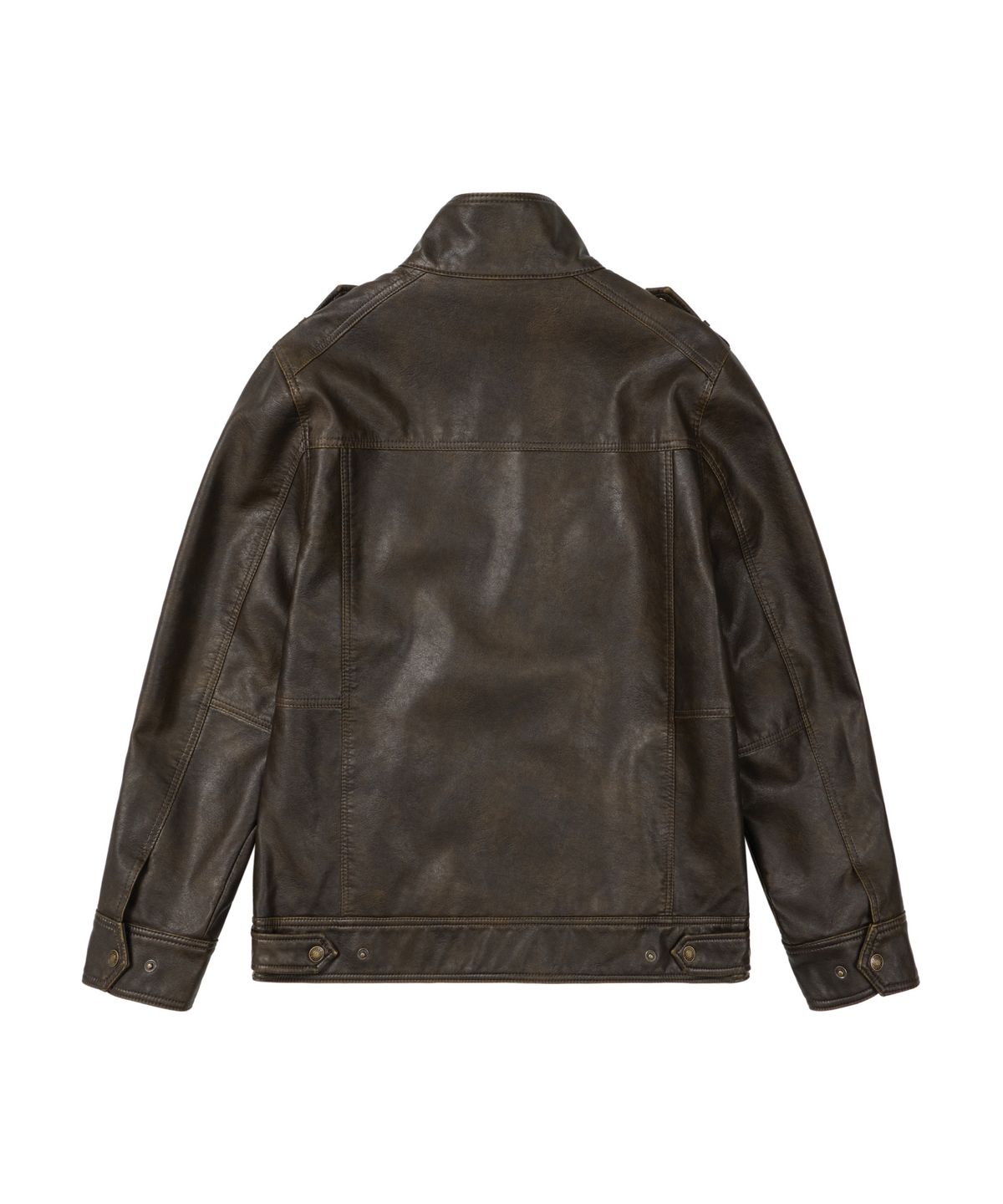 아캄(AAKAM) Utility Leather Field Jacket (Brown)