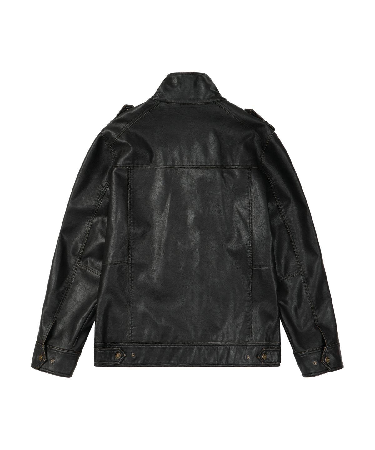 아캄(AAKAM) Utility Leather Field Jacket (Black)