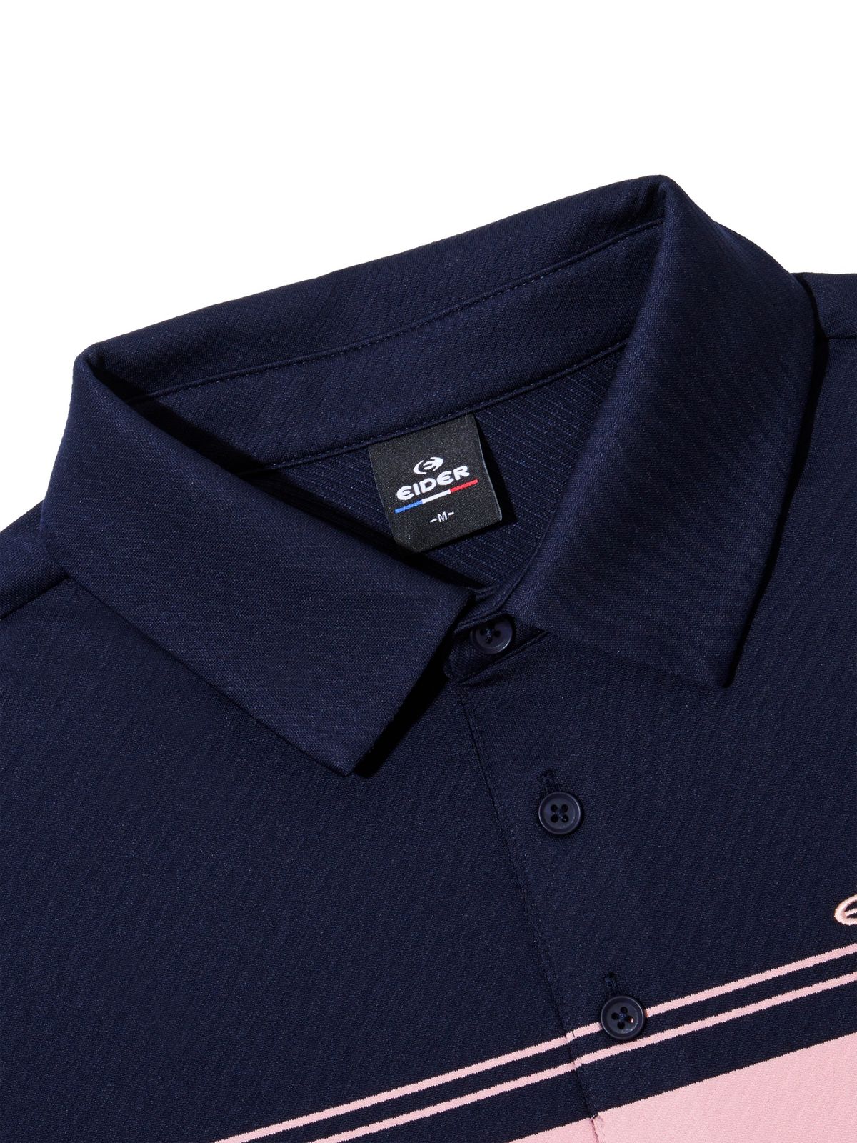 아이더(EIDER) POP 남성 선염 스트라이프 폴로 티셔츠_Dark Navy