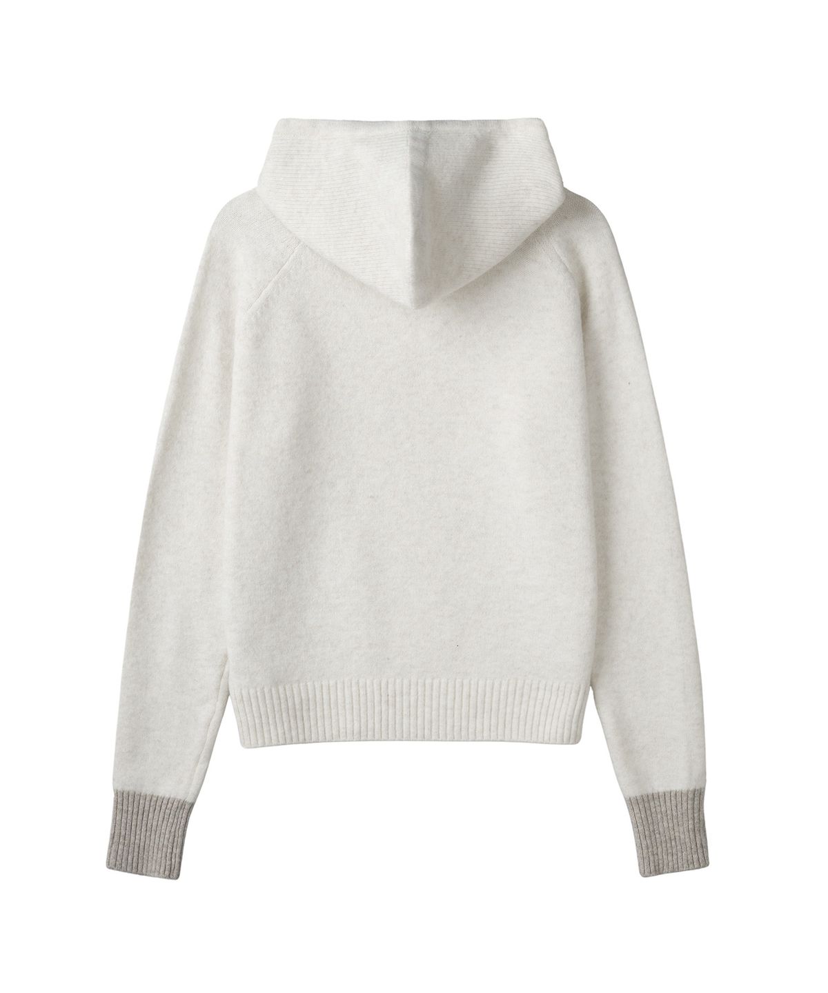 패러다임 필름(PARADIGMFILM) [Ep.03] 슬렌트 하이넥 후드 니트 (아이보리)