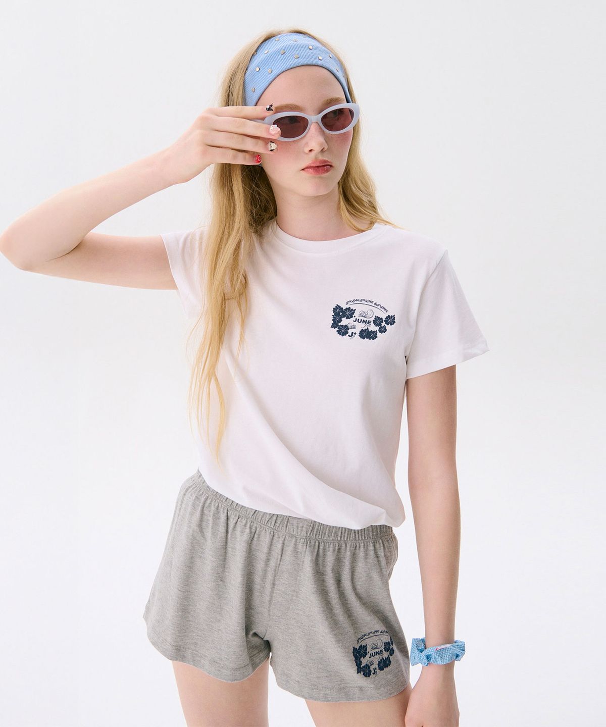 준준스페이스(JUNEJUNE SPACE) Hawaiian Print Shorts_Dark Gray(하와이안 프린트 반바지_다크그레이)