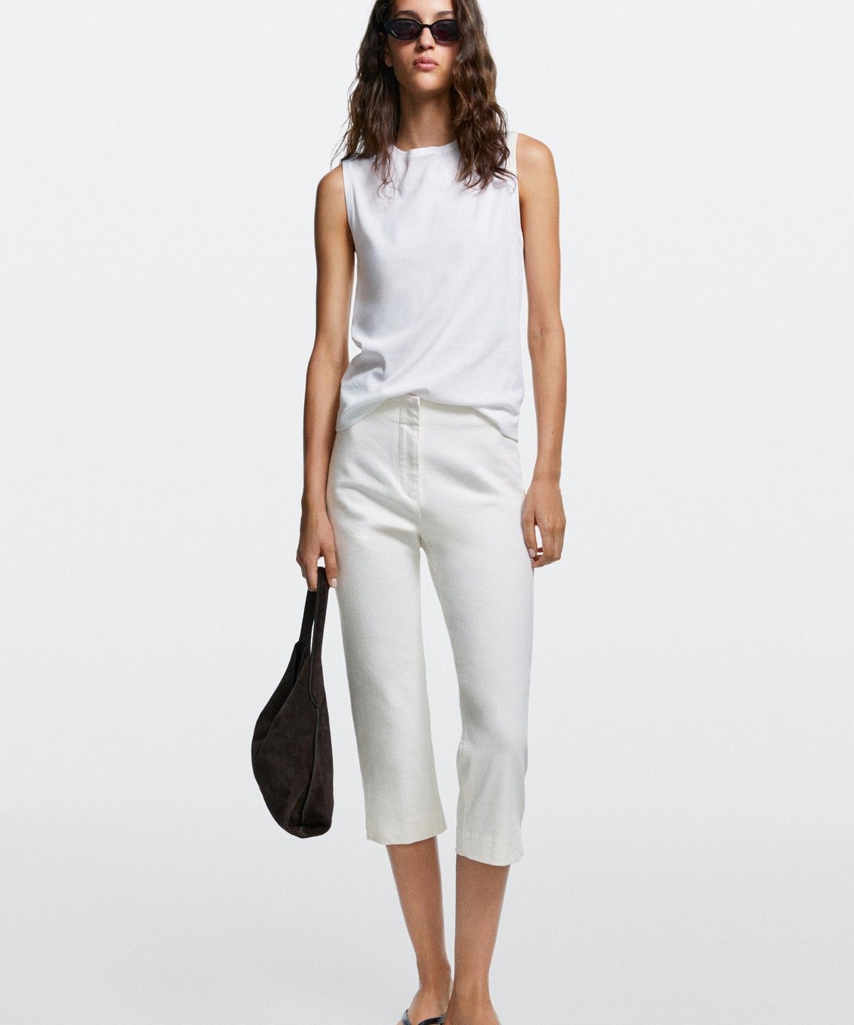 마시모두띠(MASSIMO DUTTI) 데님 카프리 팬츠