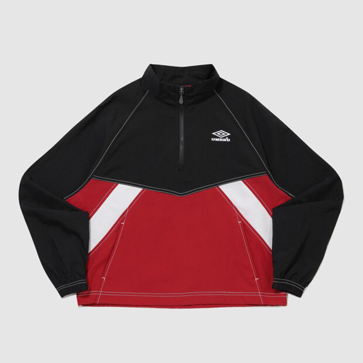 엄브로(UMBRO) 크리스피 타슬란 긴팔 스탠넥 아노락 레드 UR324CWT91