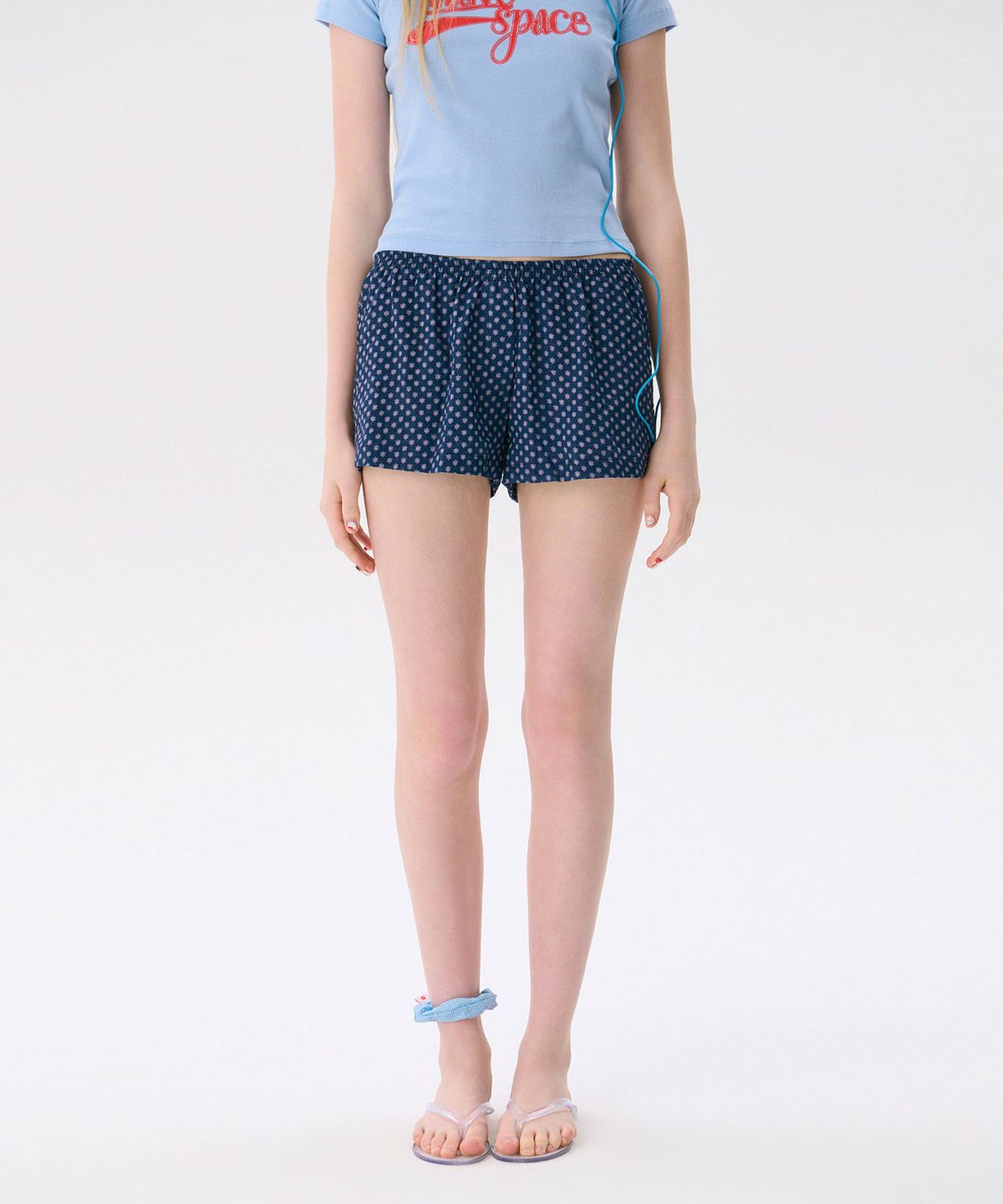 준준스페이스(JUNEJUNE SPACE) Flower Trunk Shorts_Navy(플라워 트렁크 쇼츠_네이비)