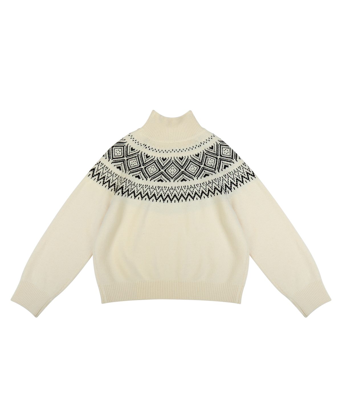블레티(VLETI) Wool Nordic Turtle-Neck Knit (Cream)