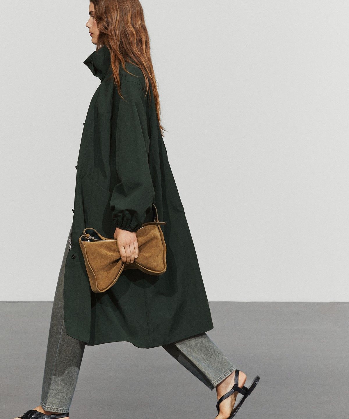 마시모두띠(MASSIMO DUTTI) 테크니컬 롱 파카