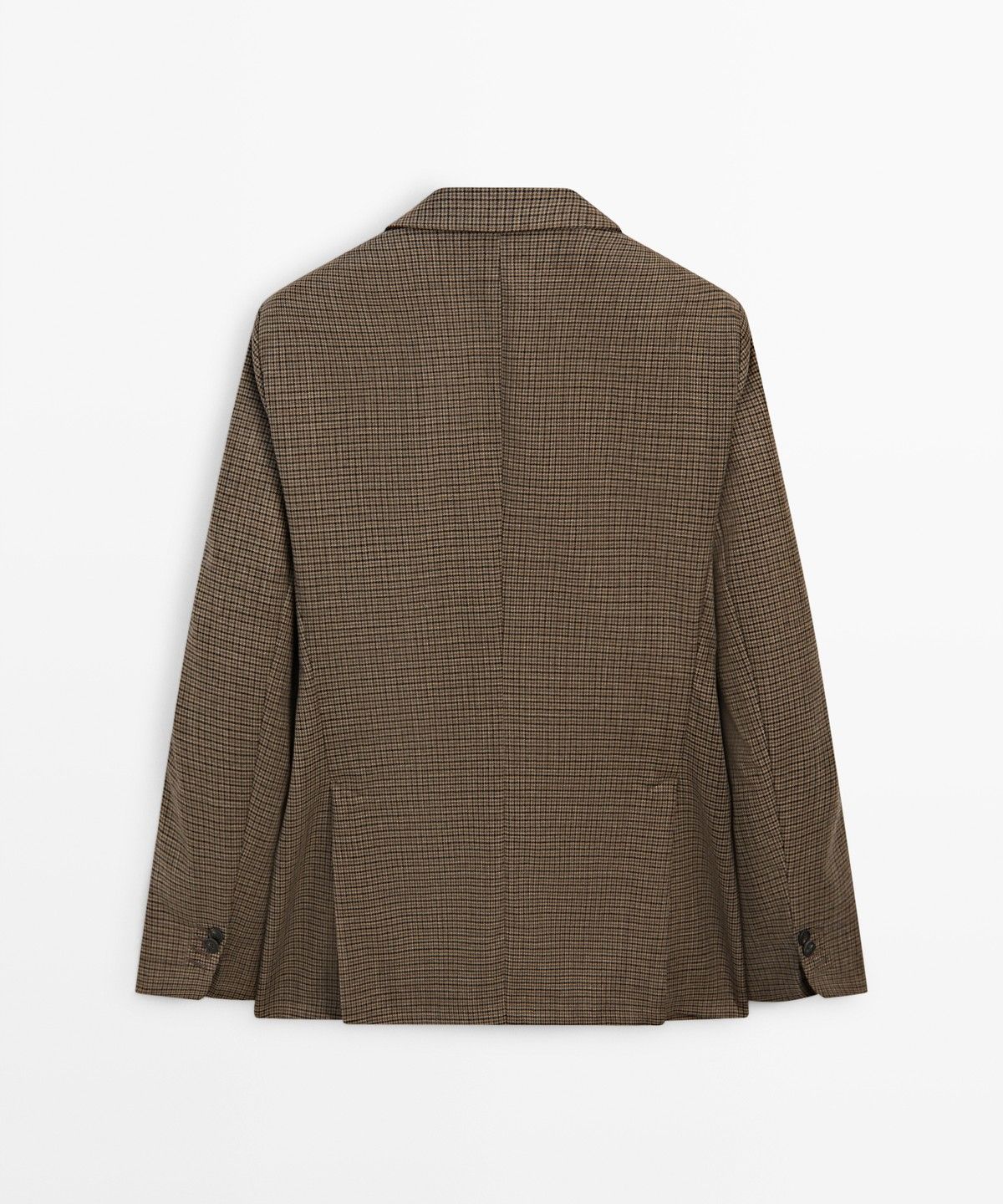 마시모두띠(MASSIMO DUTTI) 100% 울 하운드투스 블레이저