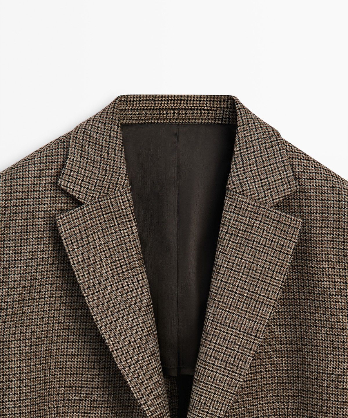 마시모두띠(MASSIMO DUTTI) 100% 울 하운드투스 블레이저