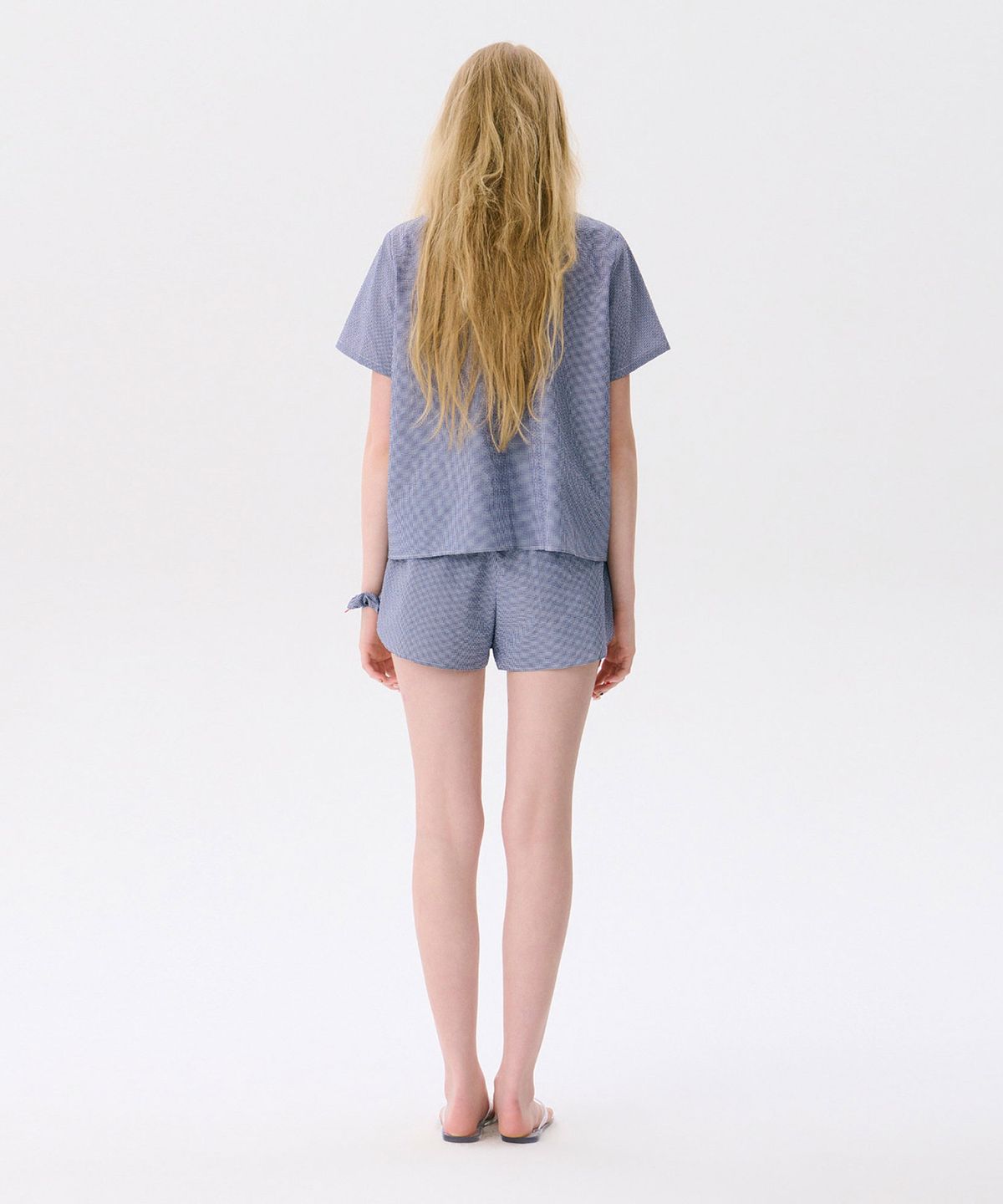 준준스페이스(JUNEJUNE SPACE) Pajama Shirt_Navy(파자마 셔츠_네이비)