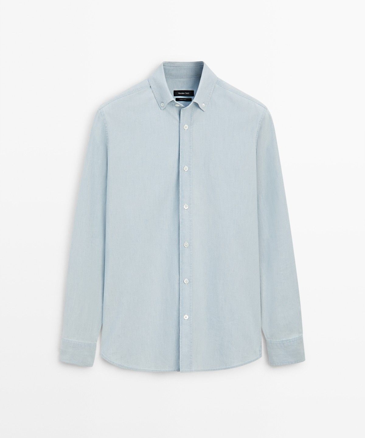 마시모두띠(MASSIMO DUTTI) 100% 코튼 데님 셔츠