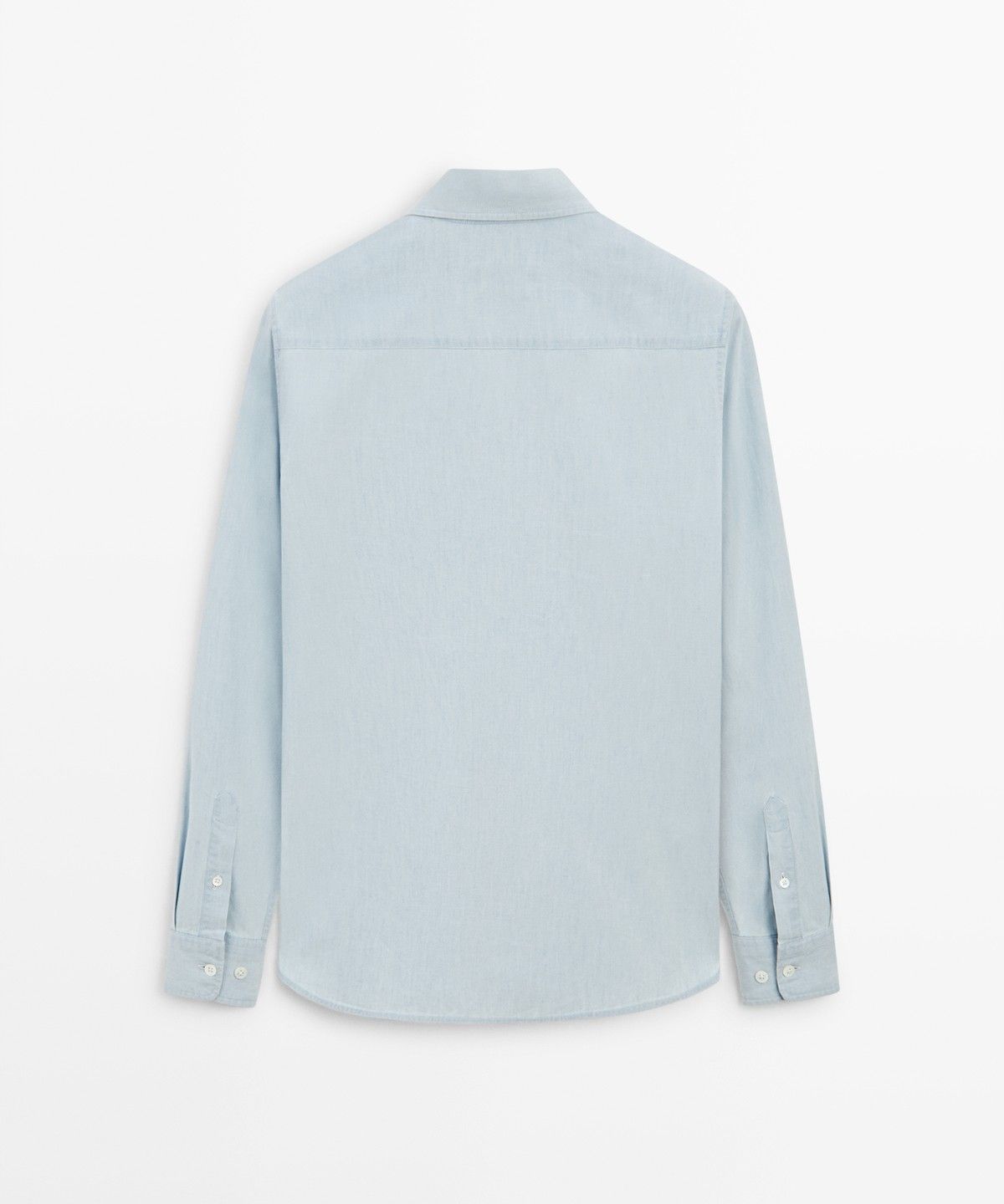 마시모두띠(MASSIMO DUTTI) 100% 코튼 데님 셔츠