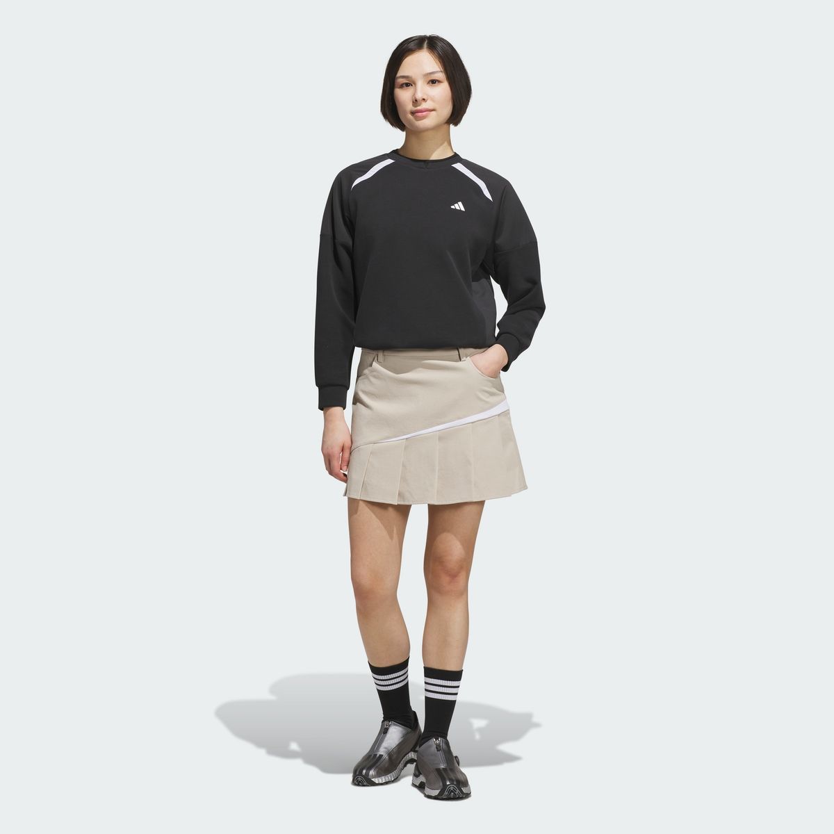 아디다스 골프(ADIDAS GOLF) 트위스트위브 플리츠 스커트 KG2211