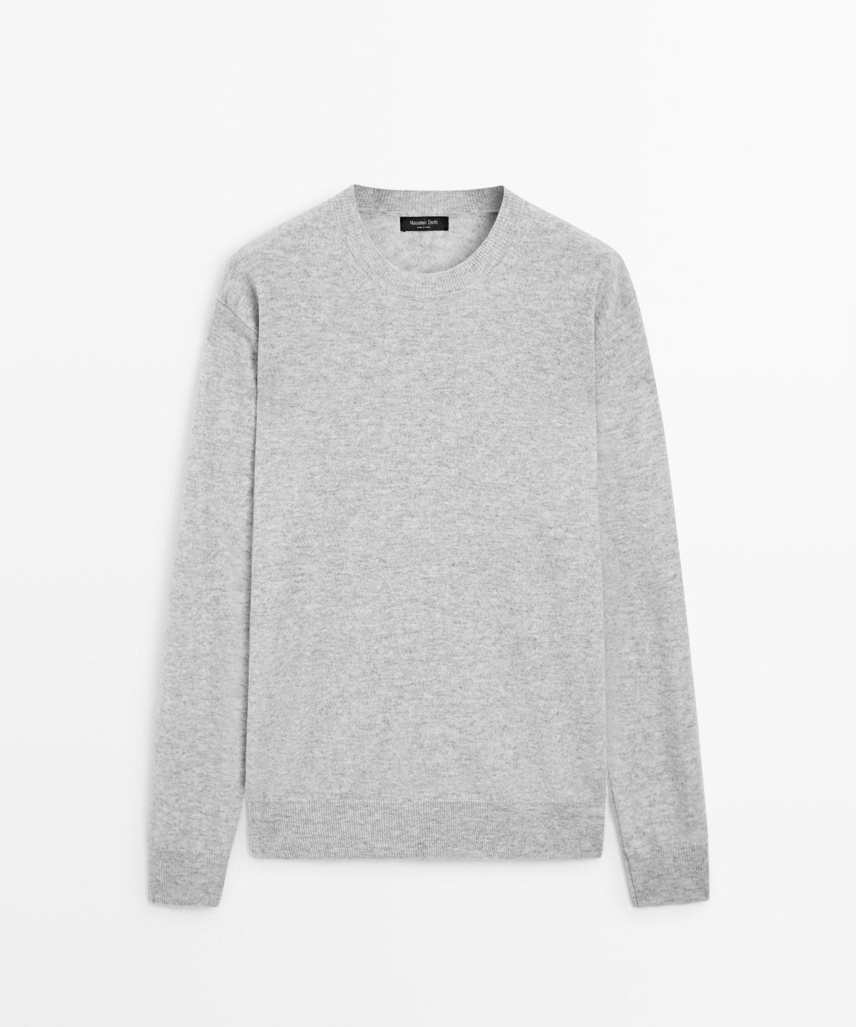 마시모두띠(MASSIMO DUTTI) 울 혼방 라운드넥 니트 스웨터