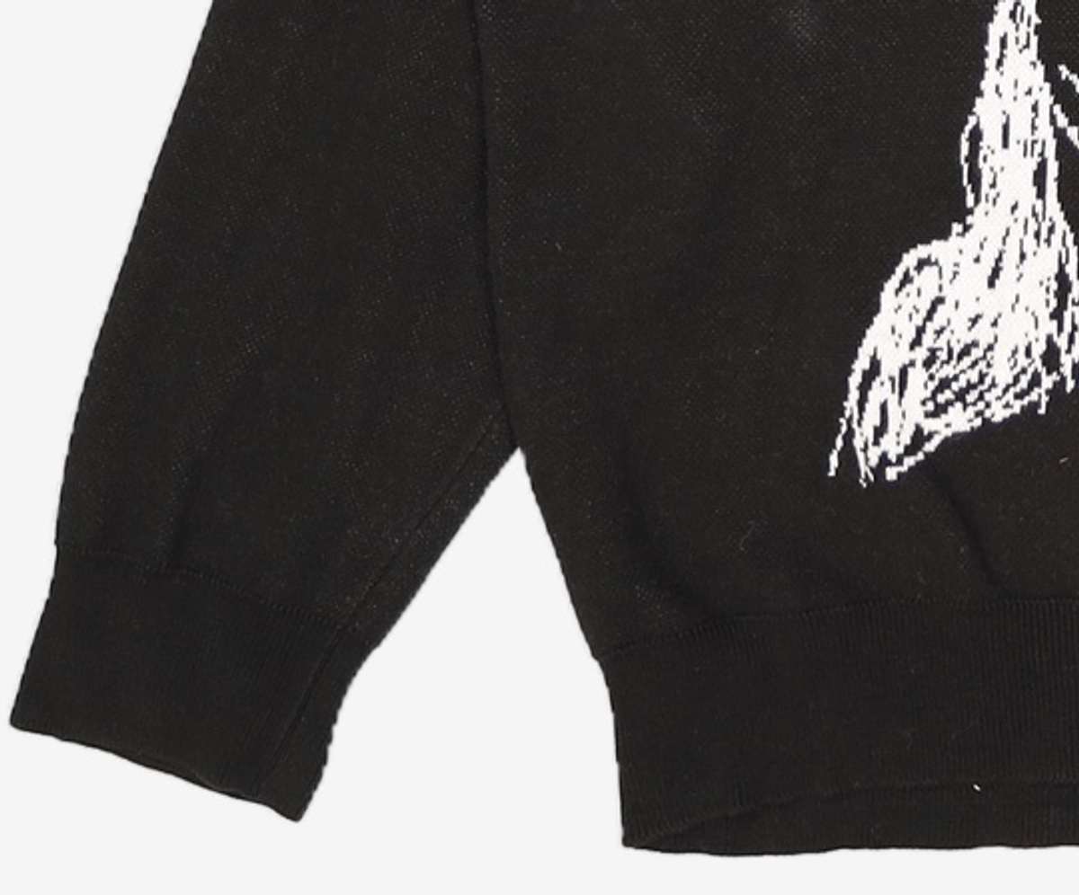 노매뉴얼(NOMANUAL) UNICORN JACQUARD KNIT - BLACK L