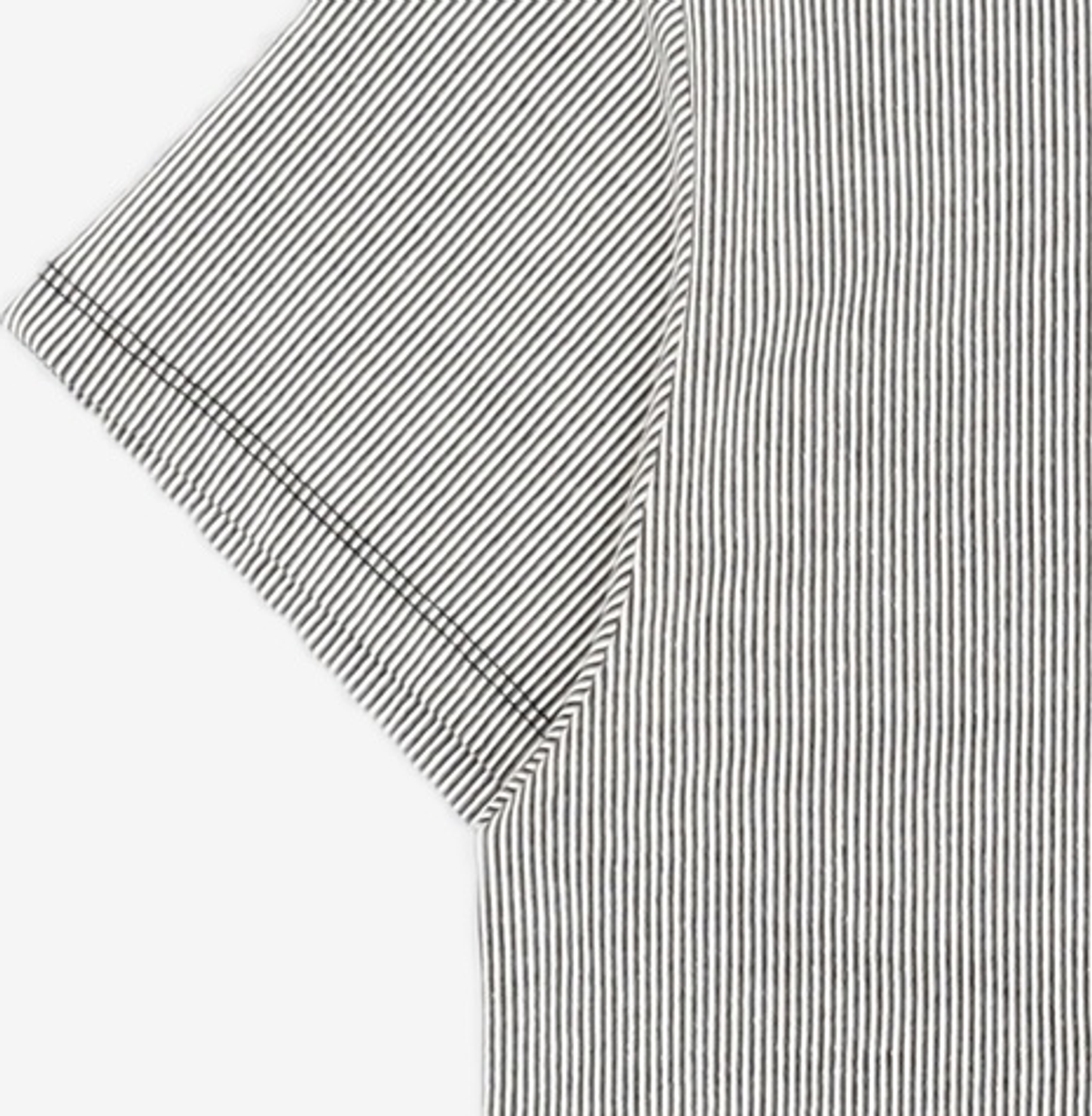 우알롱(WOOALONG) Stripe slim T-shirts - BLACK M