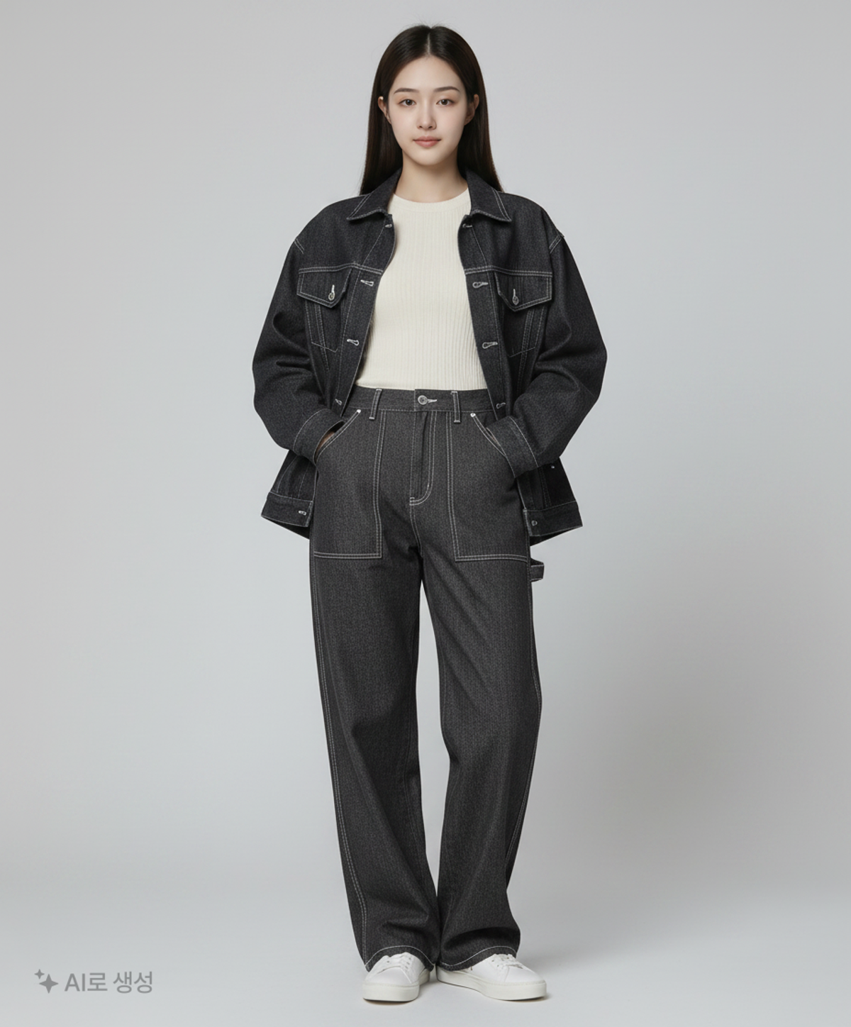 엑스톤즈(XTONZ) 청/데님 팬츠 S
