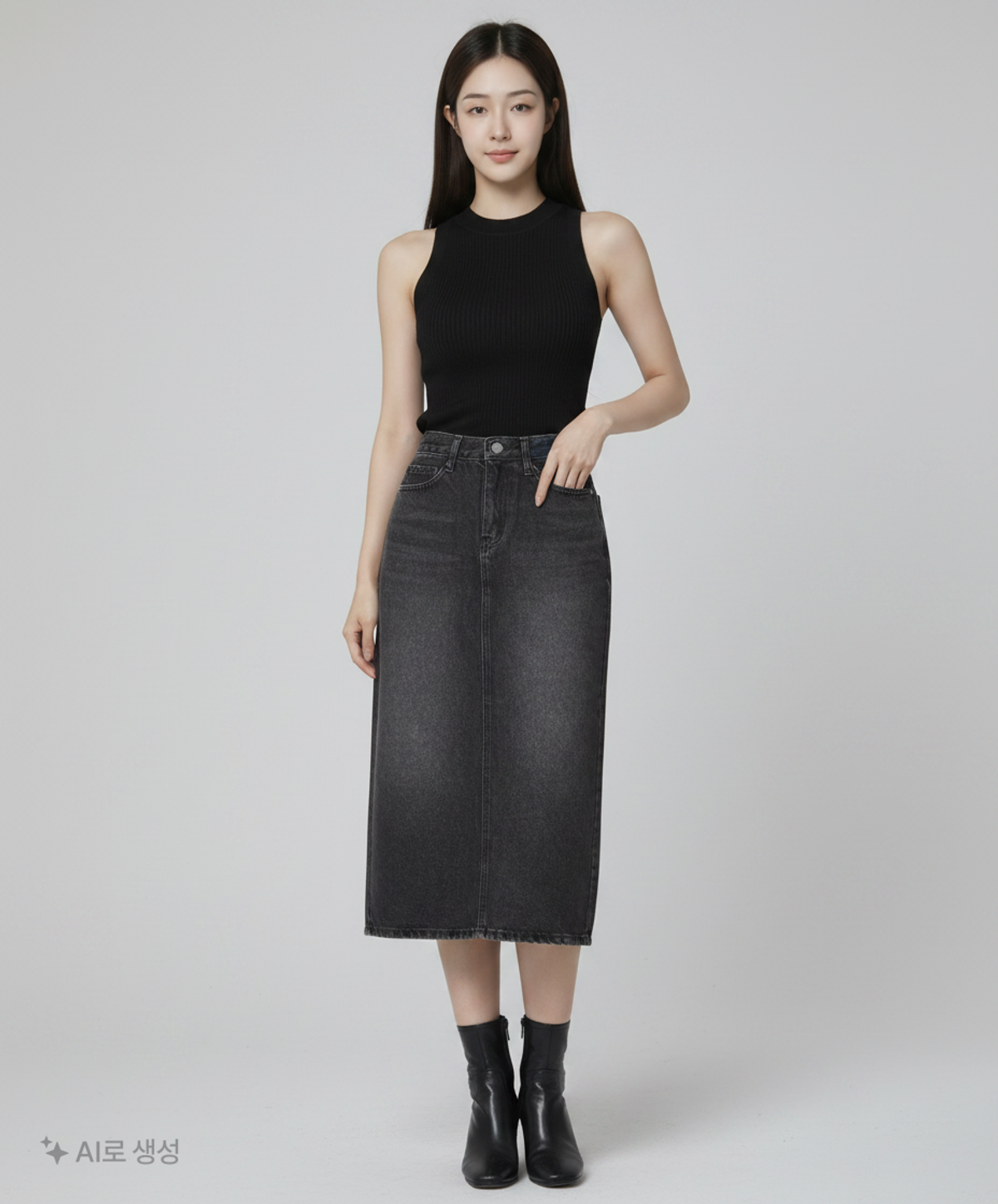 노이아고(NOIAGO) 롱스커트 M