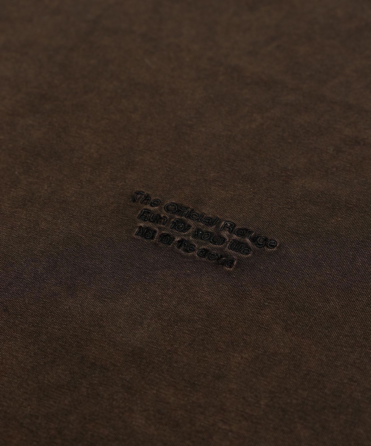 더 오피셜 레퓨지(THE OFFICIAL REFUGE) MINERAL WASHED T-SHIRT BROWN