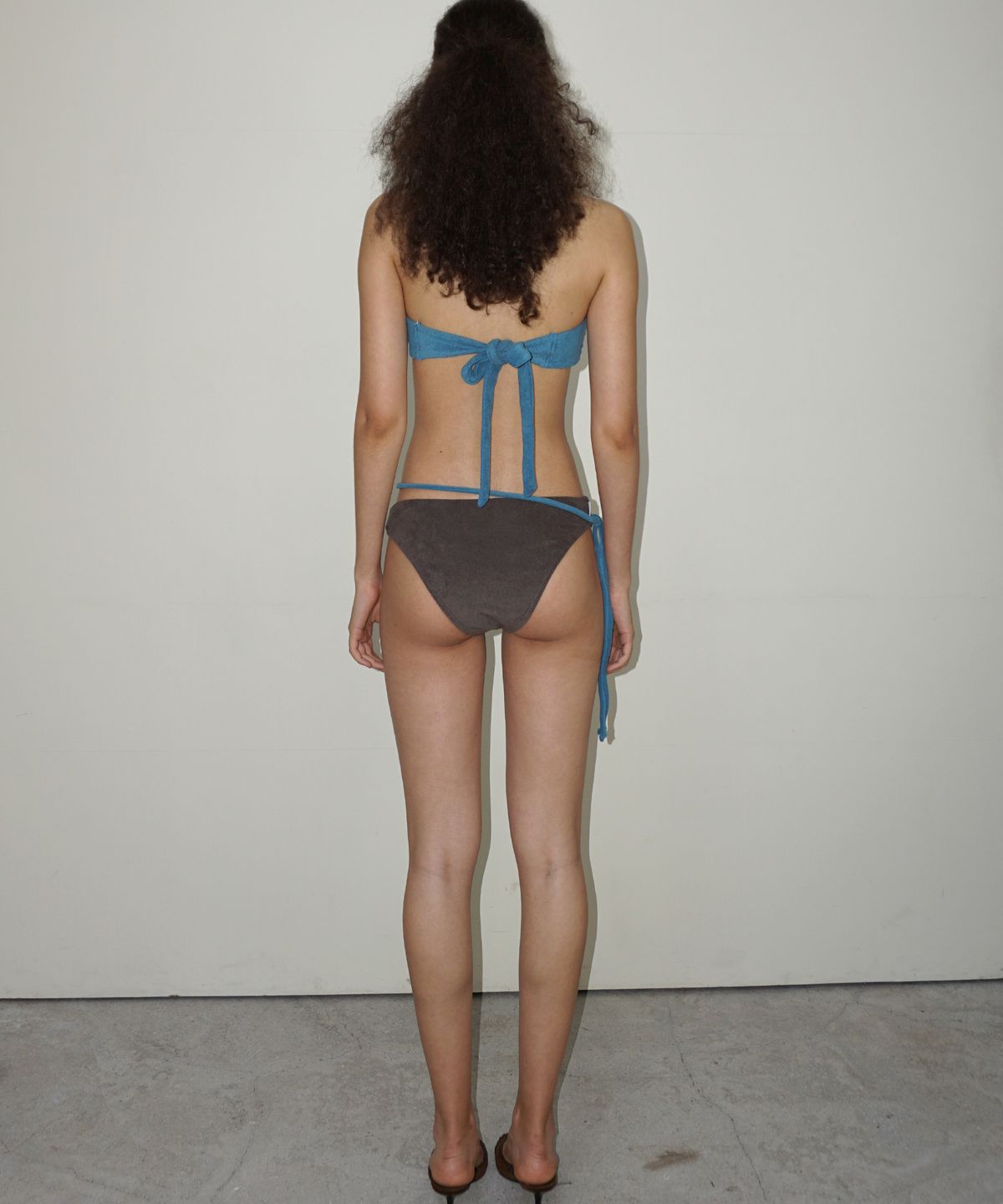 떨스티클럽(THIRSTYCLUB) Terry bikini (Blue) - Bandeau top