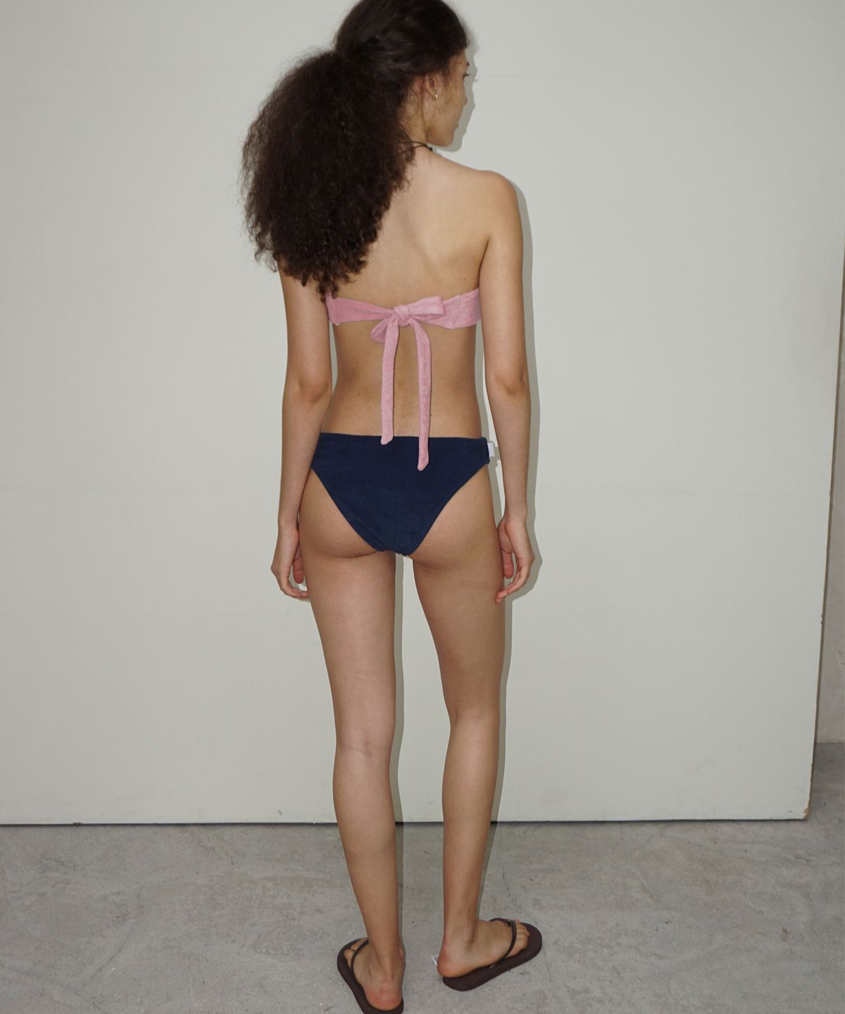 떨스티클럽(THIRSTYCLUB) Terry bikini (Pink) - Bandeau top