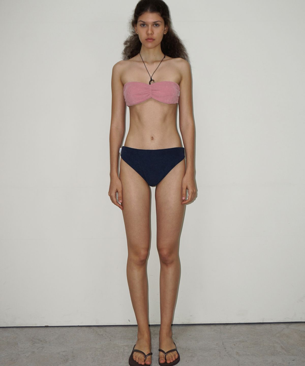 떨스티클럽(THIRSTYCLUB) Terry bikini (Navy) - Basic bottom
