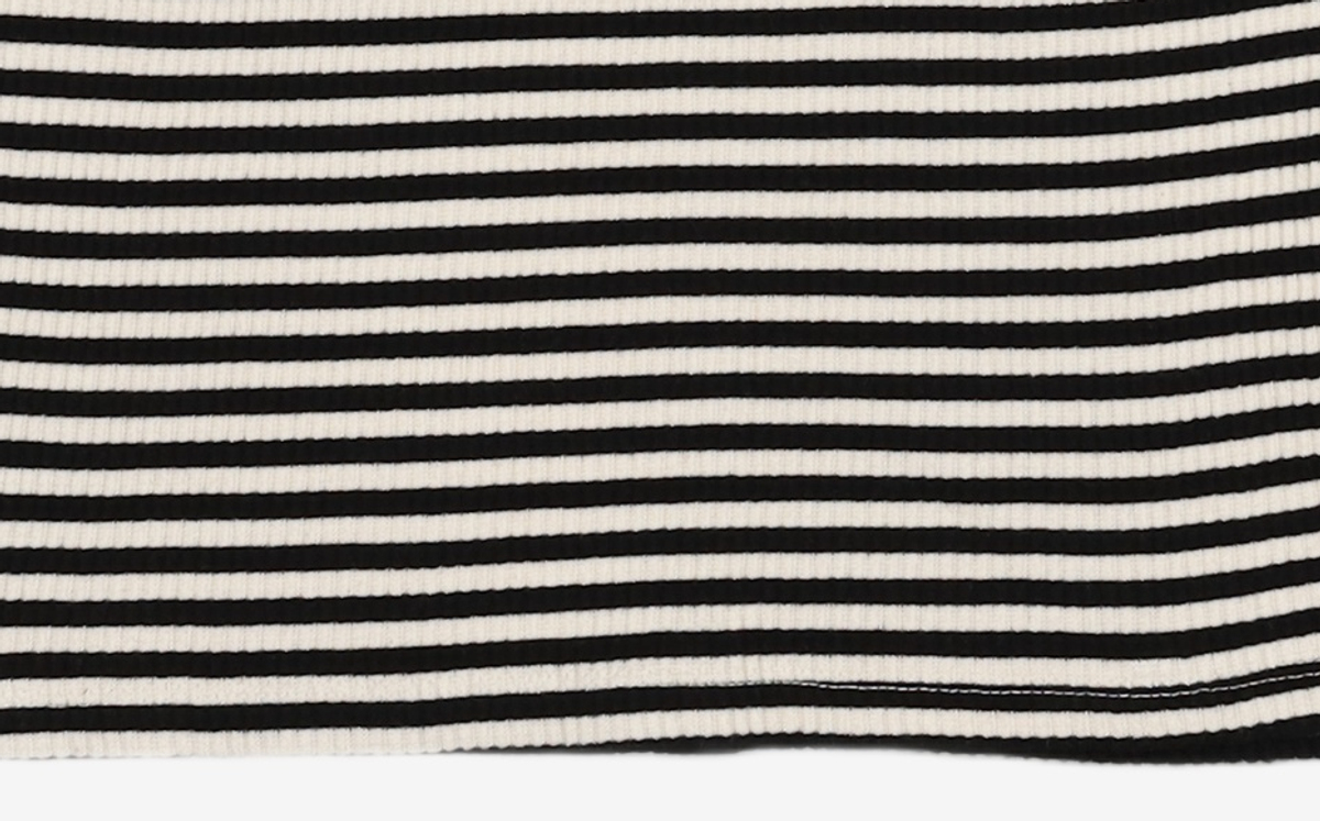 비뮤즈맨션(BEMUSE MANSION) Ribbed stripe sleeveless - Black stripe FREE
