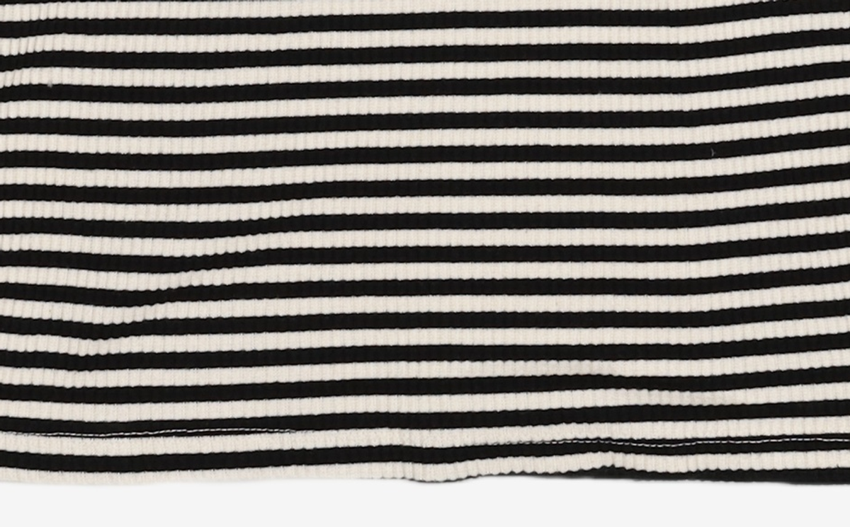 비뮤즈맨션(BEMUSE MANSION) Ribbed stripe sleeveless - Black stripe FREE