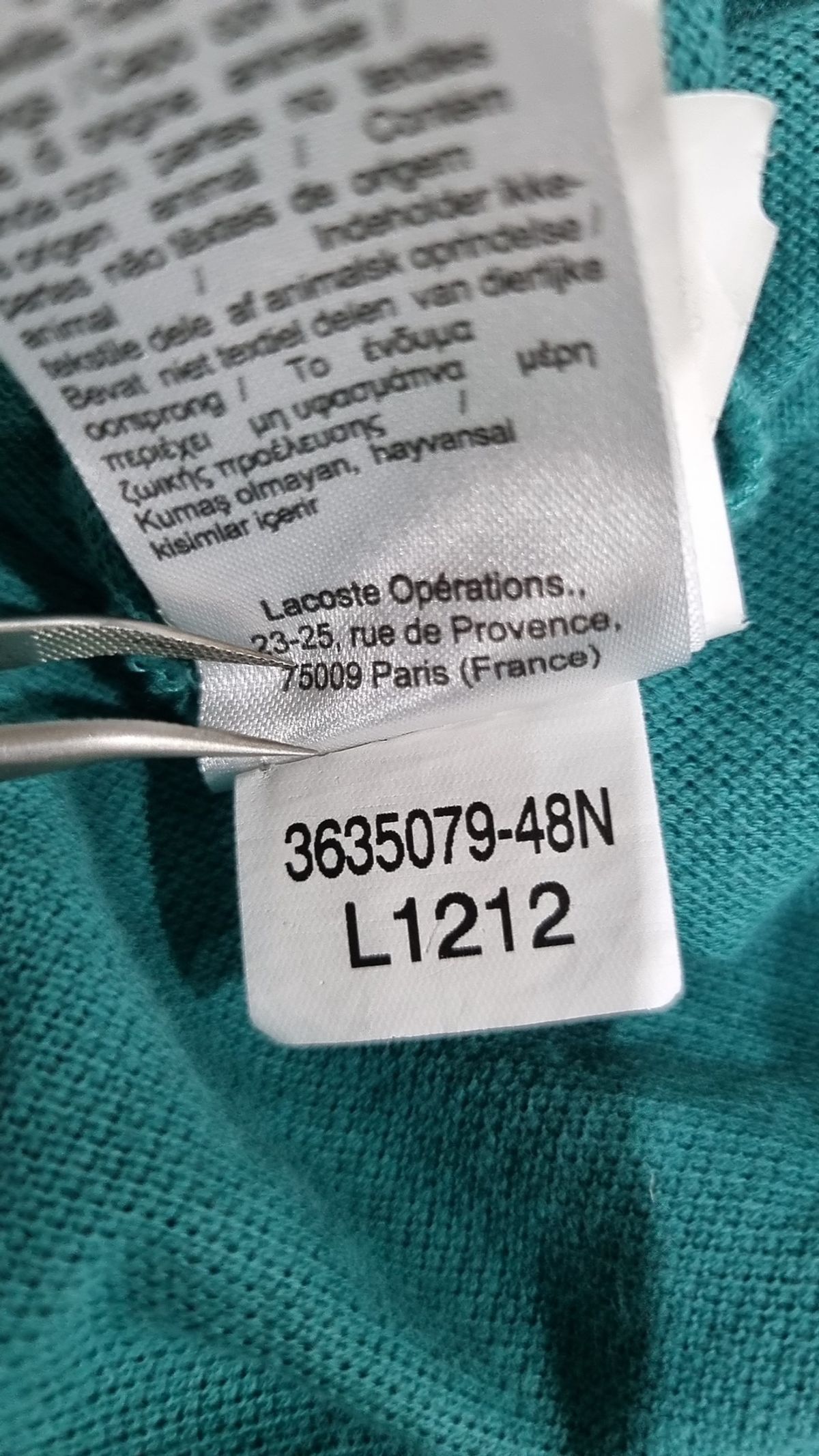 라코스테(LACOSTE) 남성 클래식핏 L1212 폴로 셔츠 [모스그린] M