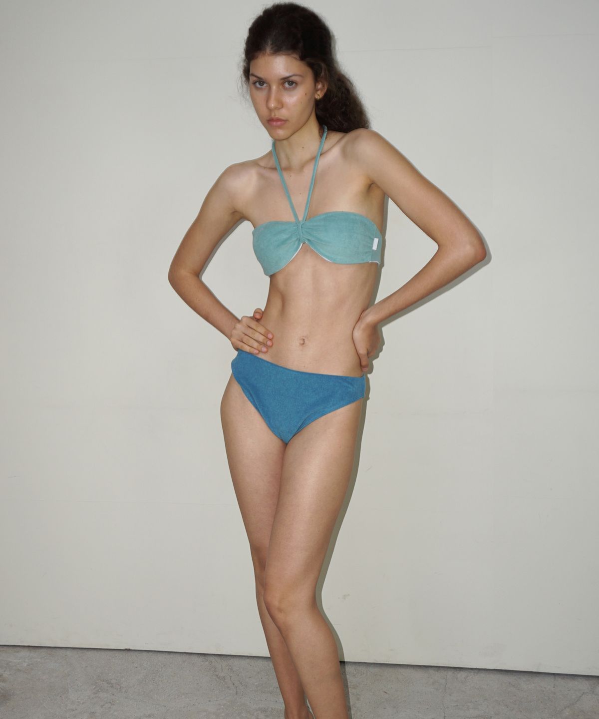 떨스티클럽(THIRSTYCLUB) Terry bikini (Mint) - Bandeau top