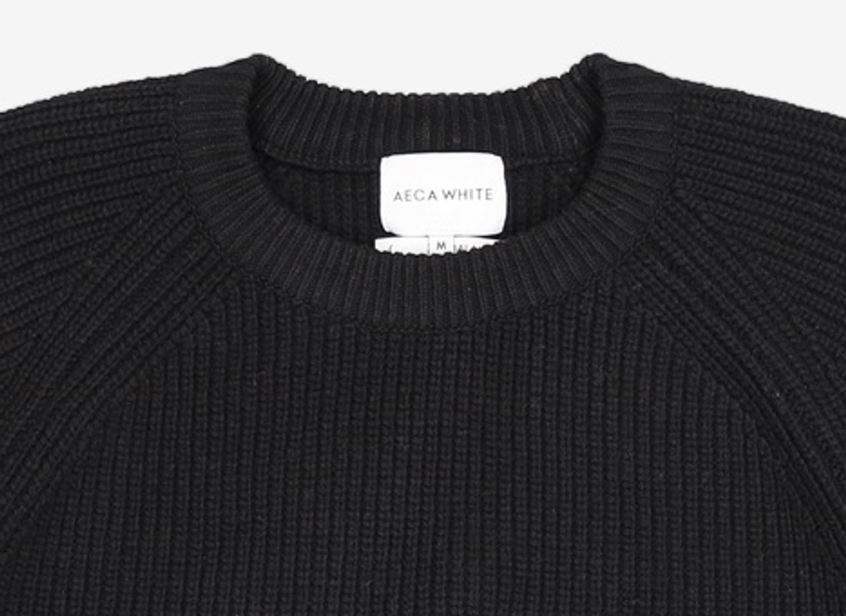 에이카화이트(AECA) OVERSIZE WOOL KNIT-IVORY M