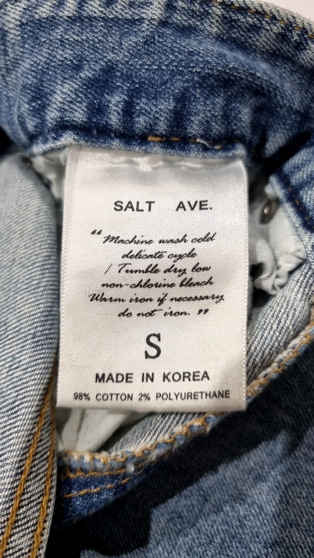 솔트 에비뉴(SALT AVENUE) 청/데님 팬츠 S
