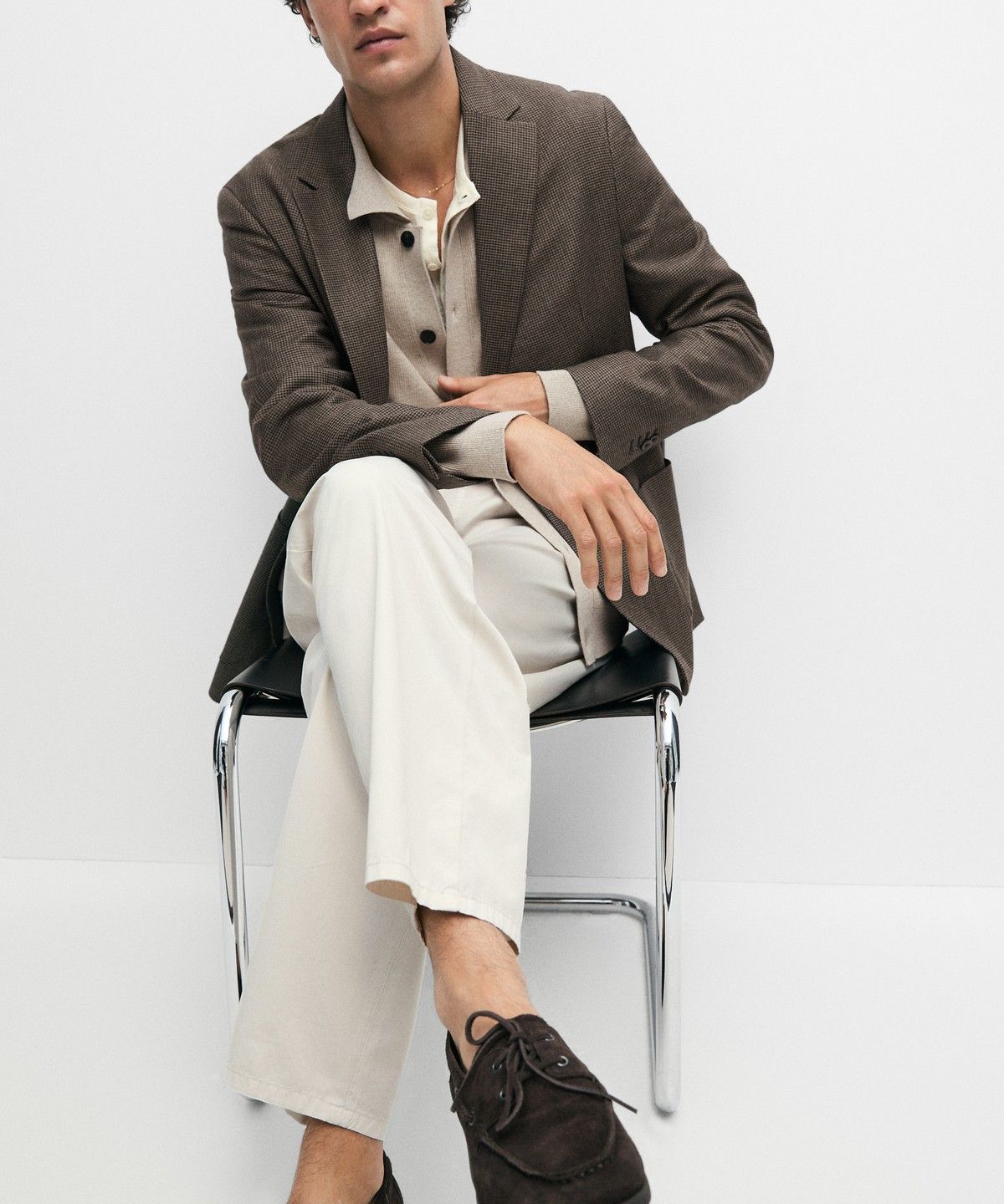 마시모두띠(MASSIMO DUTTI) 울 혼방 포켓 디테일 블레이저