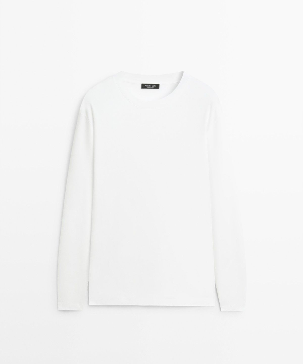마시모두띠(MASSIMO DUTTI) 100% 코튼 긴소매 티셔츠