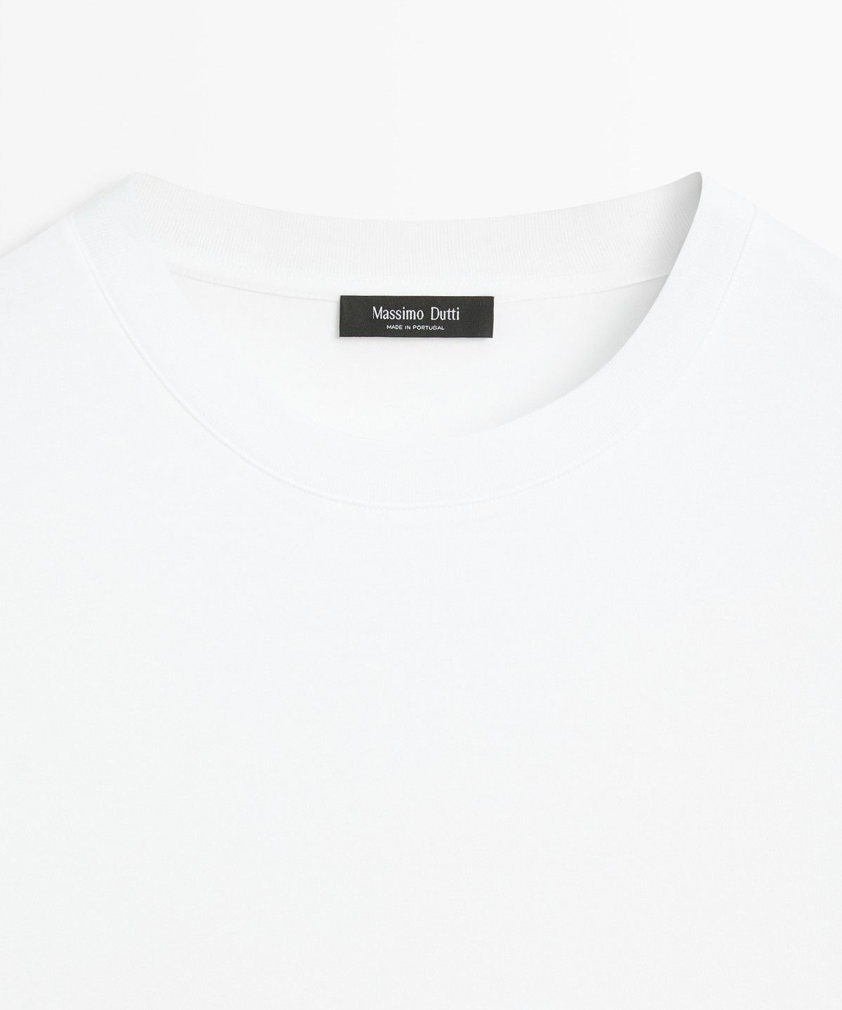 마시모두띠(MASSIMO DUTTI) 100% 코튼 긴소매 티셔츠