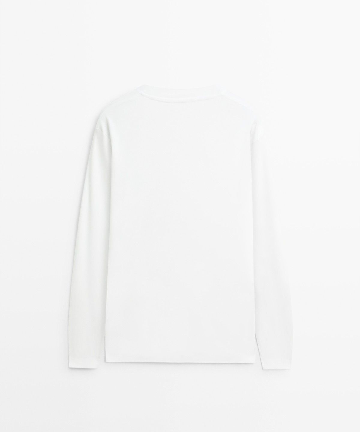 마시모두띠(MASSIMO DUTTI) 100% 코튼 긴소매 티셔츠