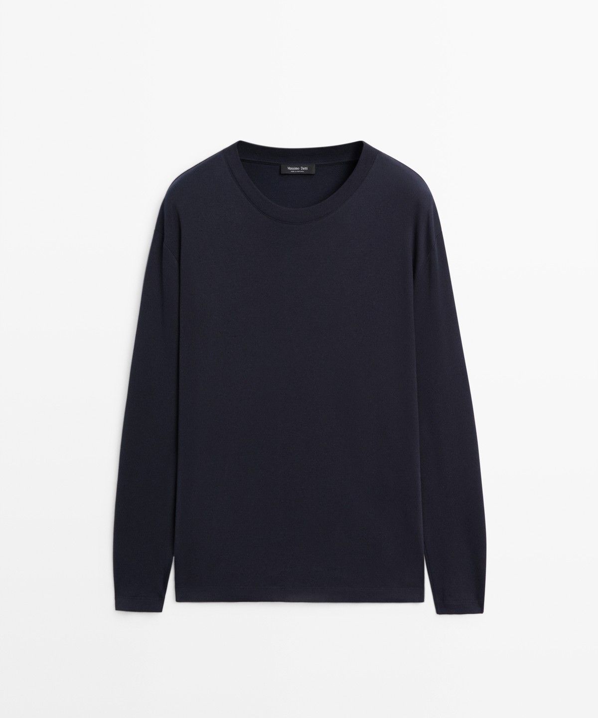 마시모두띠(MASSIMO DUTTI) 100% 코튼 긴소매 티셔츠