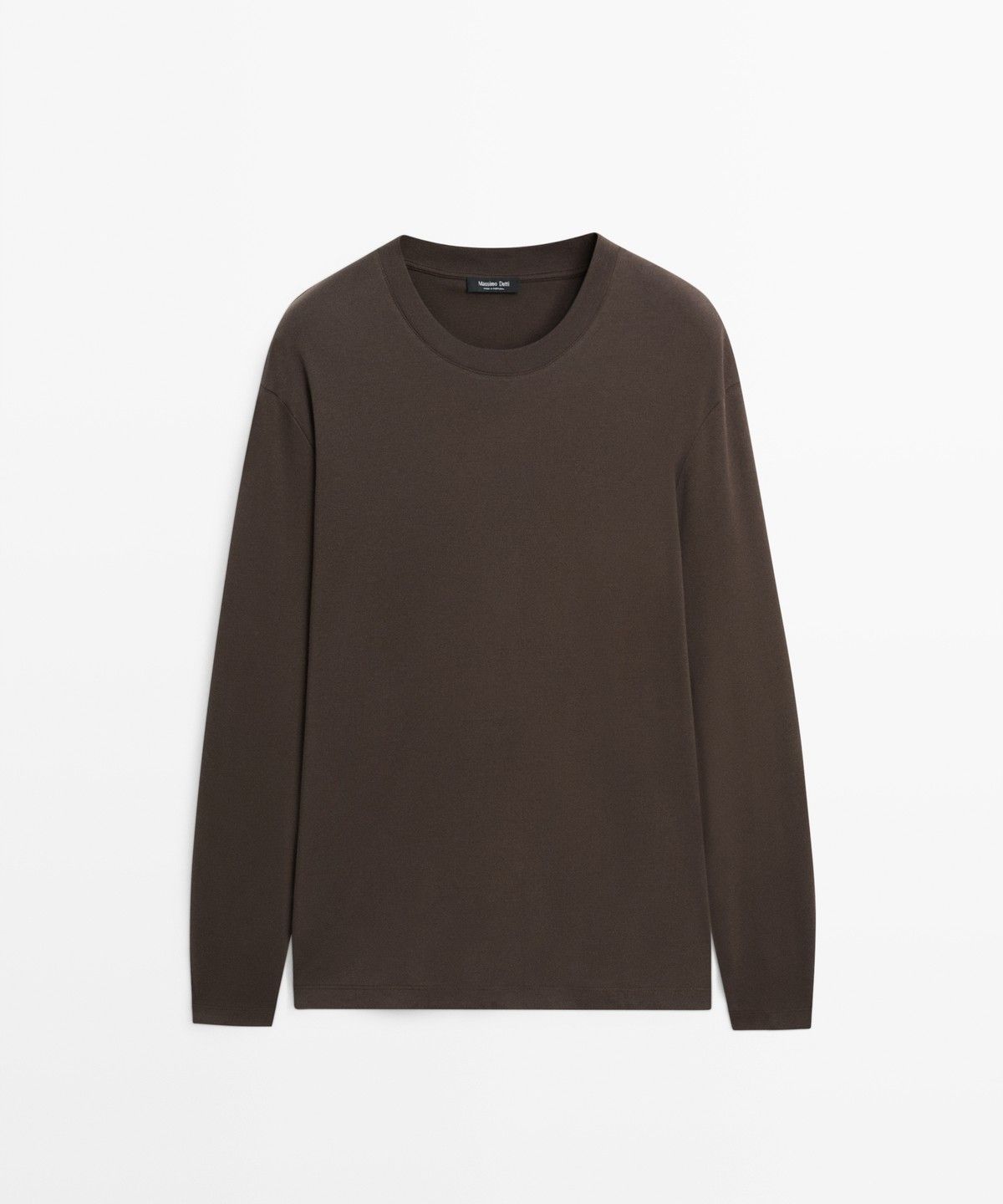 마시모두띠(MASSIMO DUTTI) 100% 코튼 긴소매 티셔츠