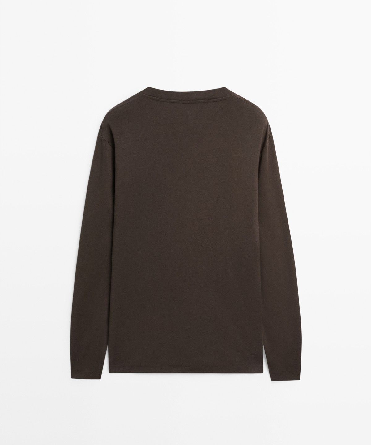 마시모두띠(MASSIMO DUTTI) 100% 코튼 긴소매 티셔츠