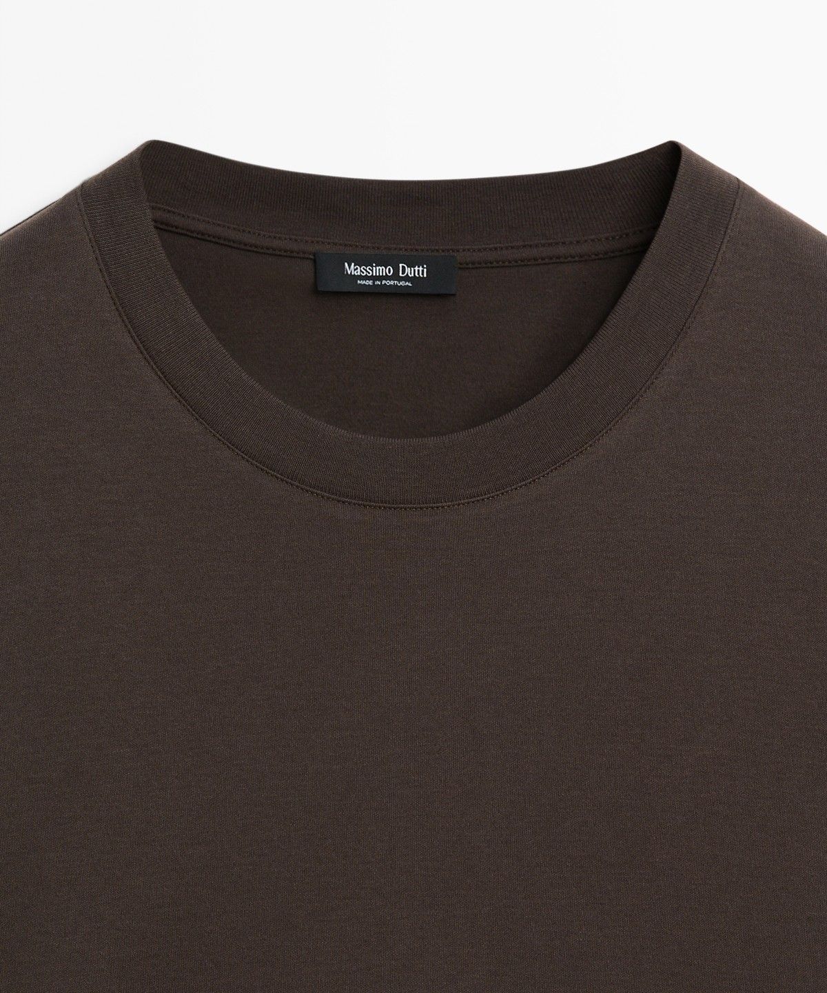 마시모두띠(MASSIMO DUTTI) 100% 코튼 긴소매 티셔츠