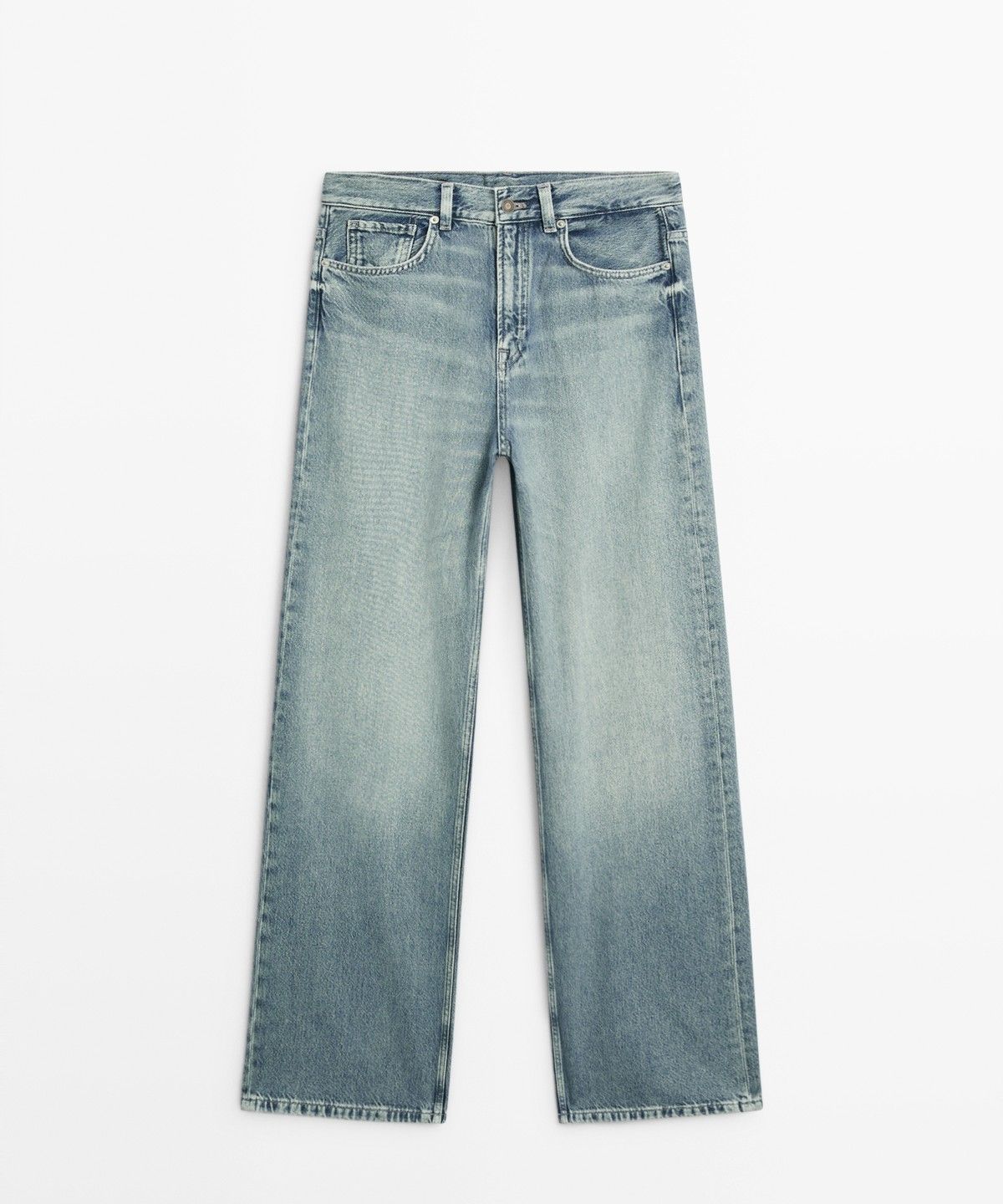 마시모두띠(MASSIMO DUTTI) 하이라이즈 와이드 레그 진