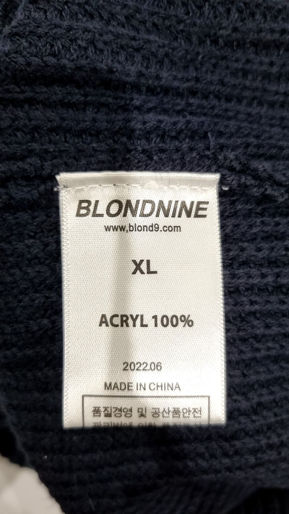 블론드나인(BLOND9) 니트/스웨터 XL