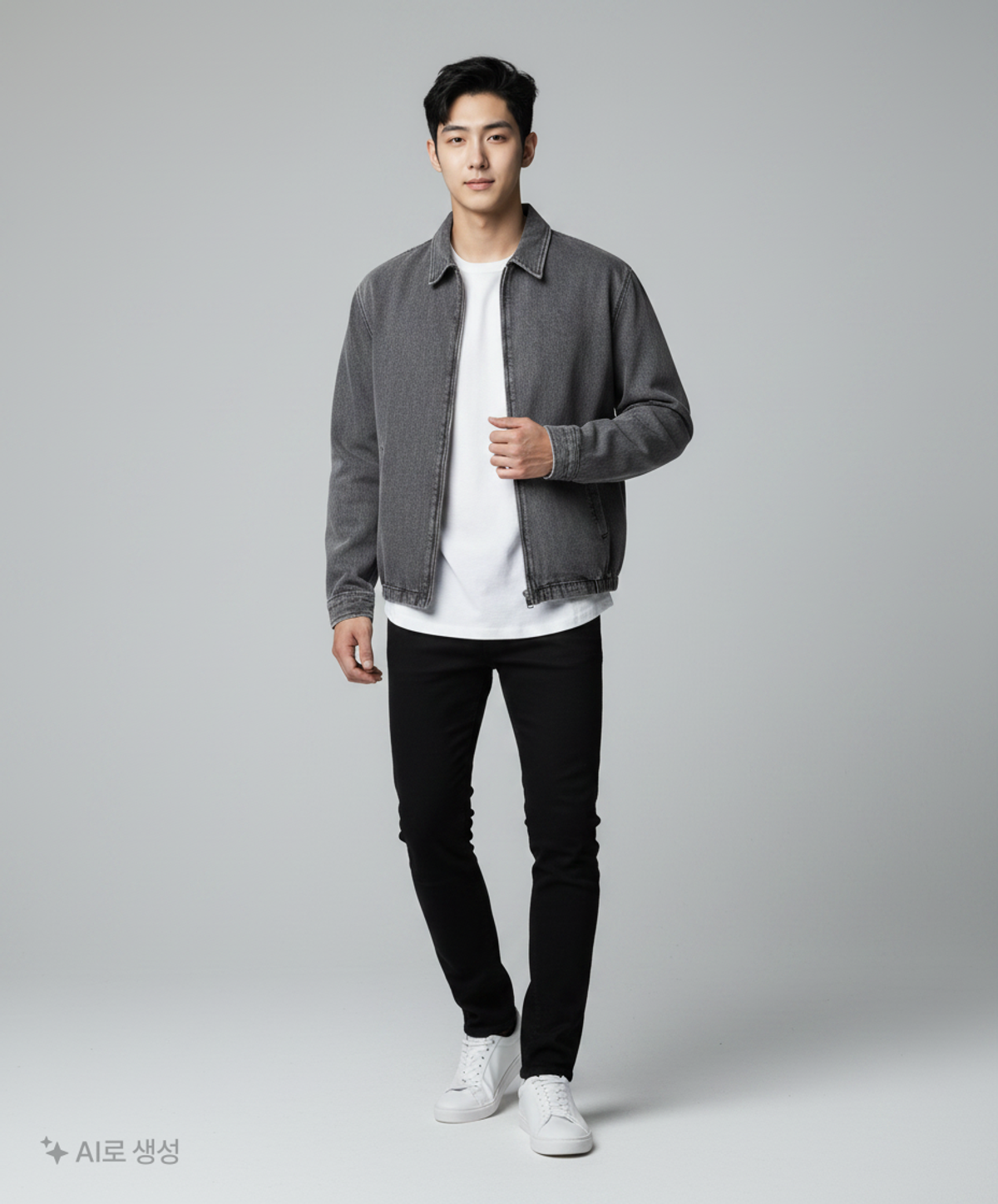 미니멀프로젝트(MINIMALPROJECT) 데님 블루종 워크 자켓 MDJ104 [BLACK] L