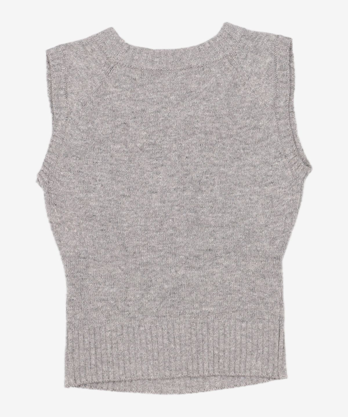 레스트앤레크레이션(REST&RECREATION) RR CUT OUT KNIT VEST GREY OS